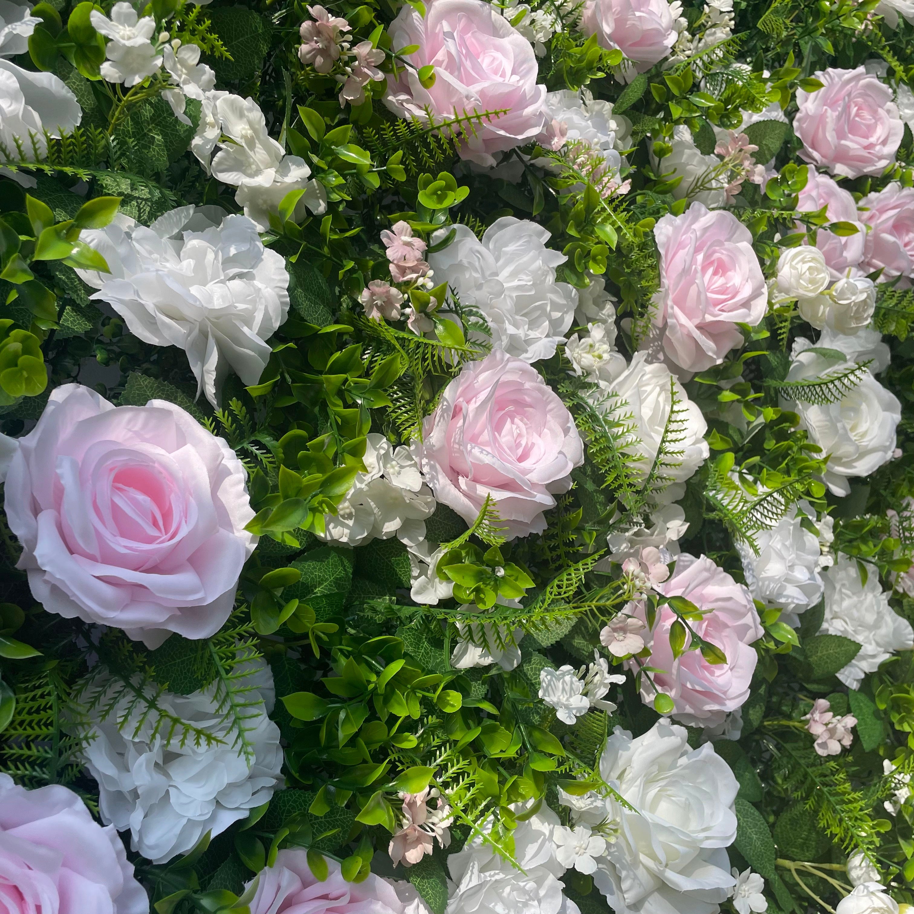 Phoenix 3D Fabric Artificial Zip Up Curtain Flower Wall For Wedding and Events Decoration