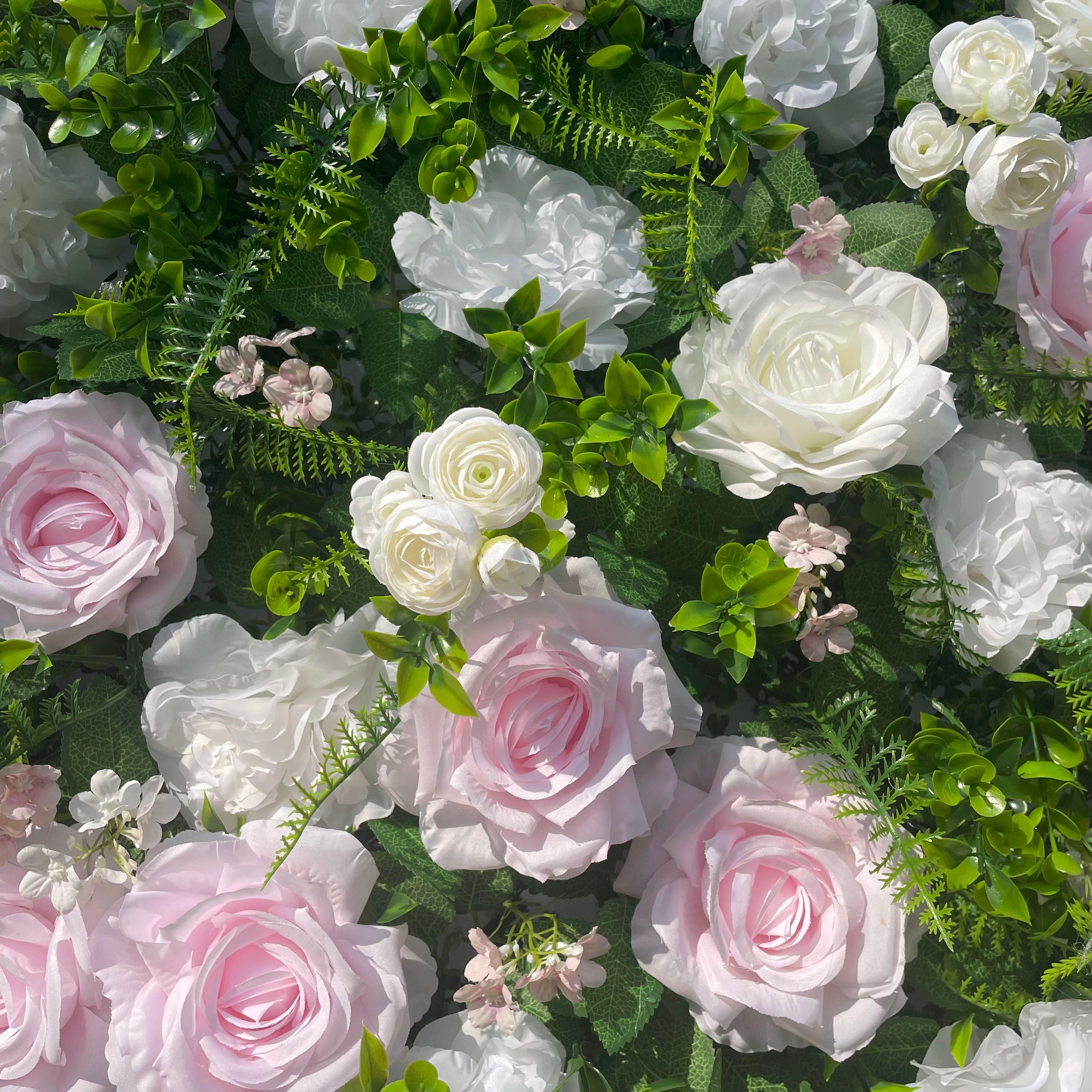 Phoenix 3D Fabric Artificial Zip Up Curtain Flower Wall For Wedding and Events Decoration