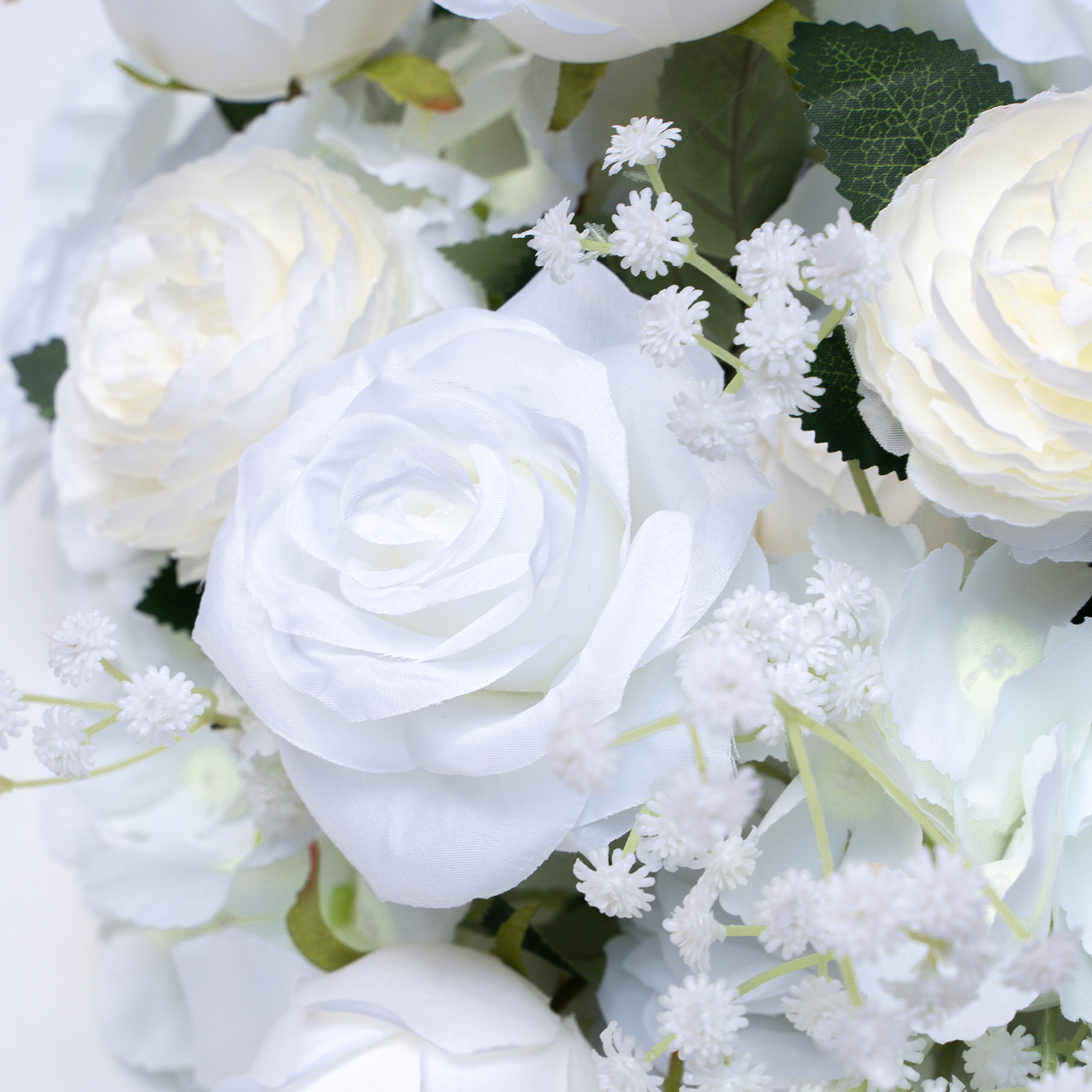 2pcs White Rose Wedding Aisle Flowers,Aisle Flowers for Wedding Ceremony(In US Stock 5-7 Days Delivered)