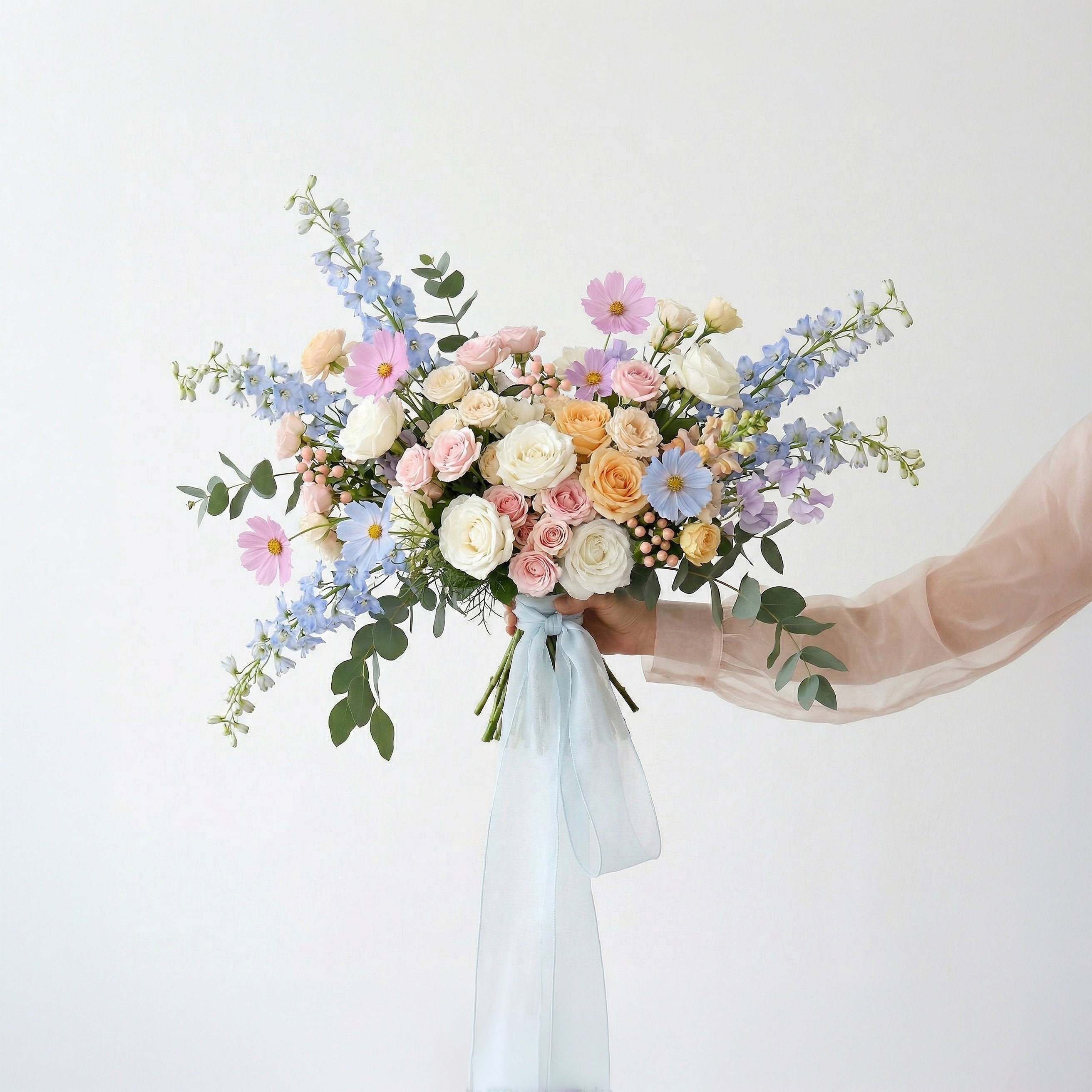 Cascade Bridal Bouquet in Multicolor