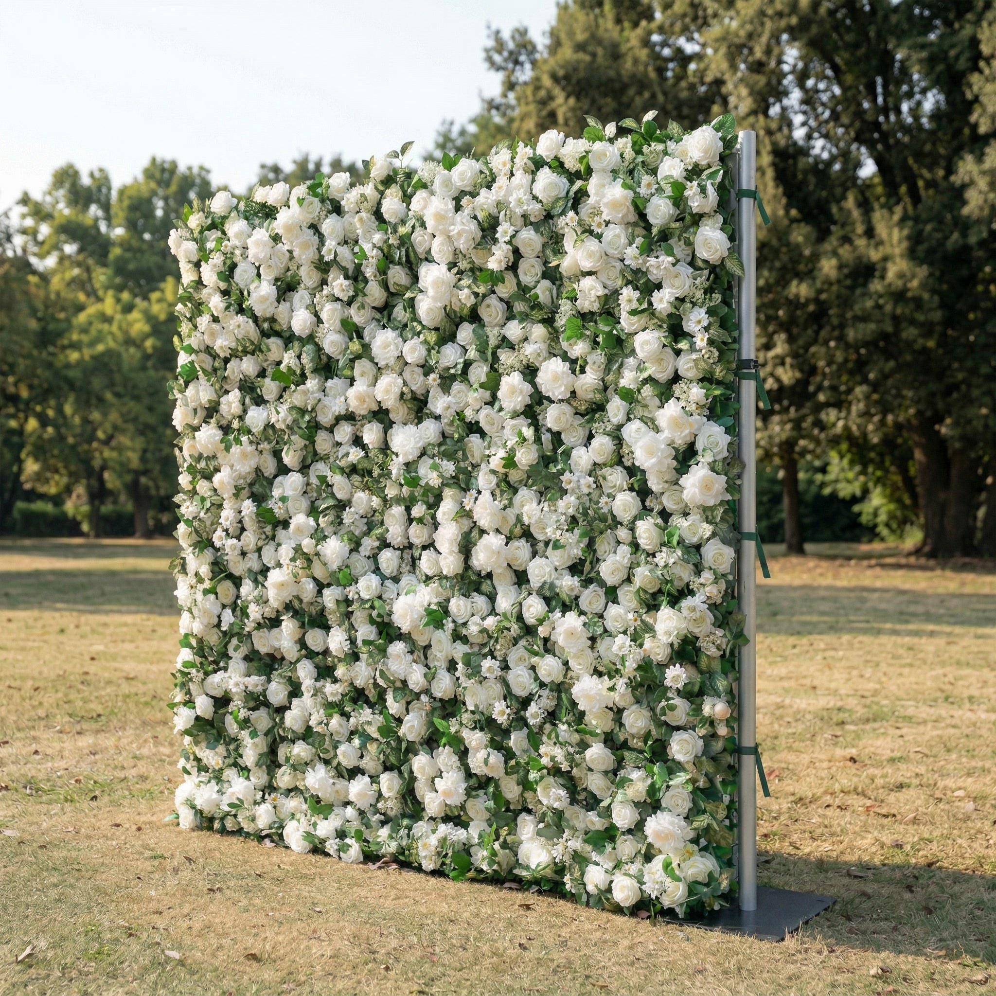 Aldia 3D White Rose Floral Wall Backdrop Perfect for Valentine’s Day Weddings & Events