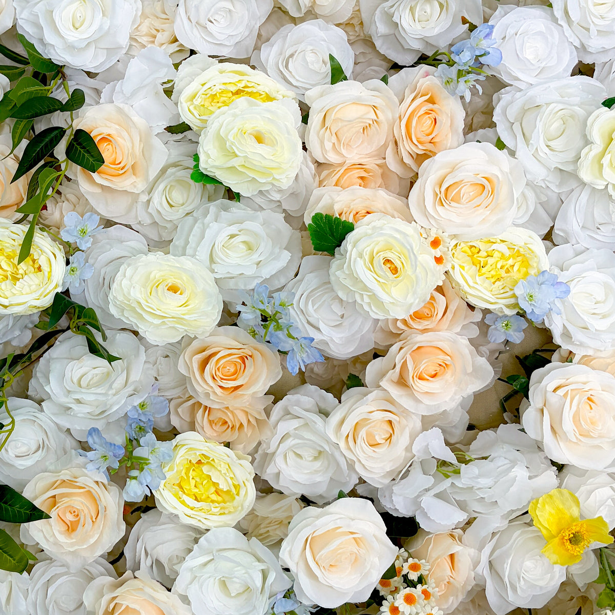 Aube 3D Flower Wall Fabric Artificial Zip Up Curtain Flower Wall For Wedding and Events Decoration