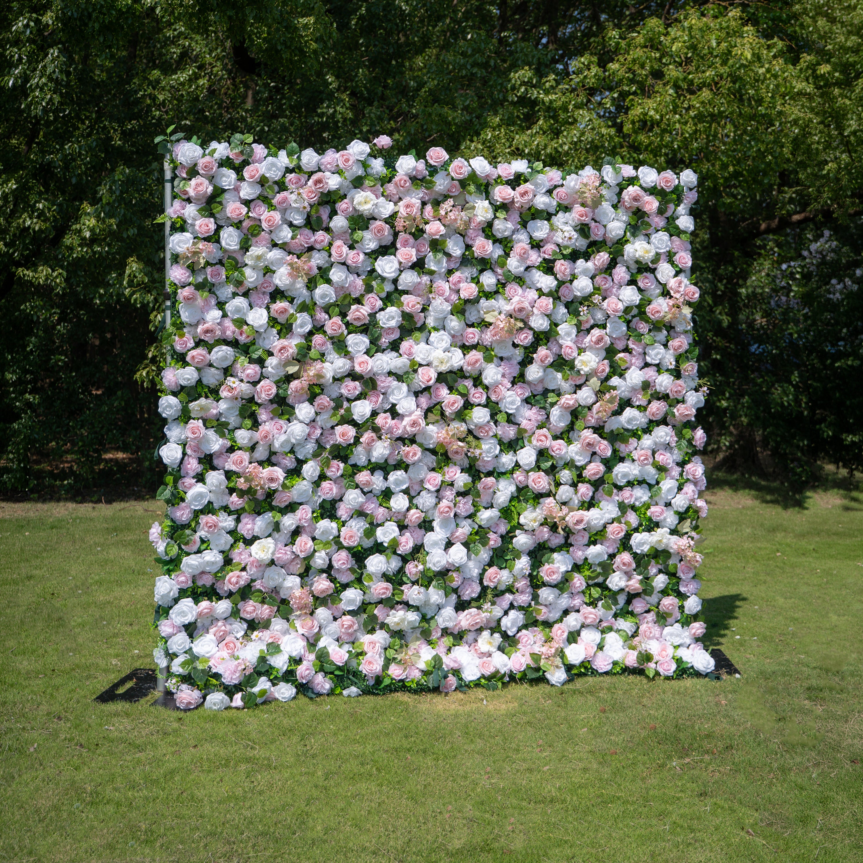 Lilia 3D Rose Flower Wall Fabric Artificial Zip Up Curtain Flower Wall For Wedding and Events Decoration