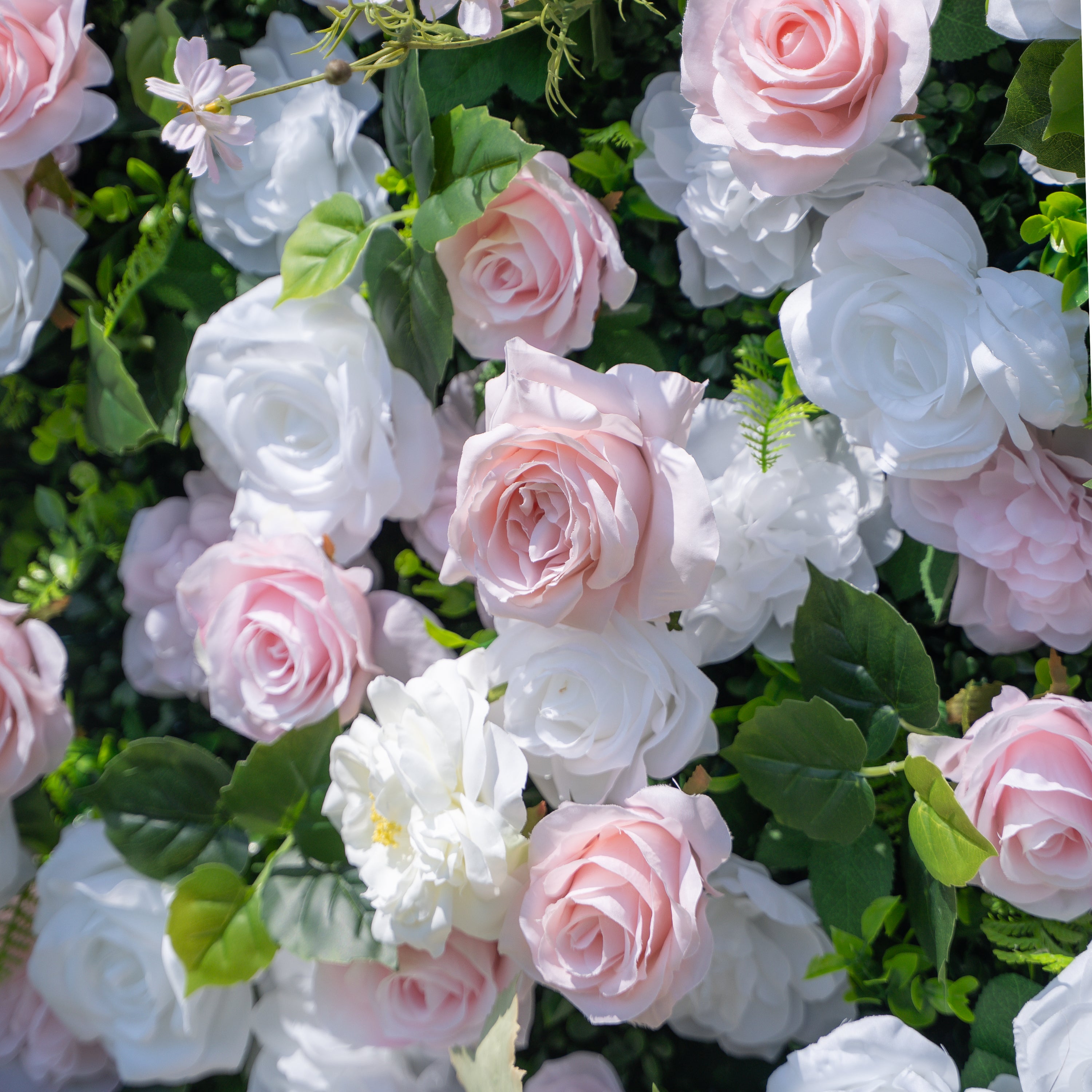 Lilia 3D Rose Flower Wall Fabric Artificial Zip Up Curtain Flower Wall For Wedding and Events Decoration