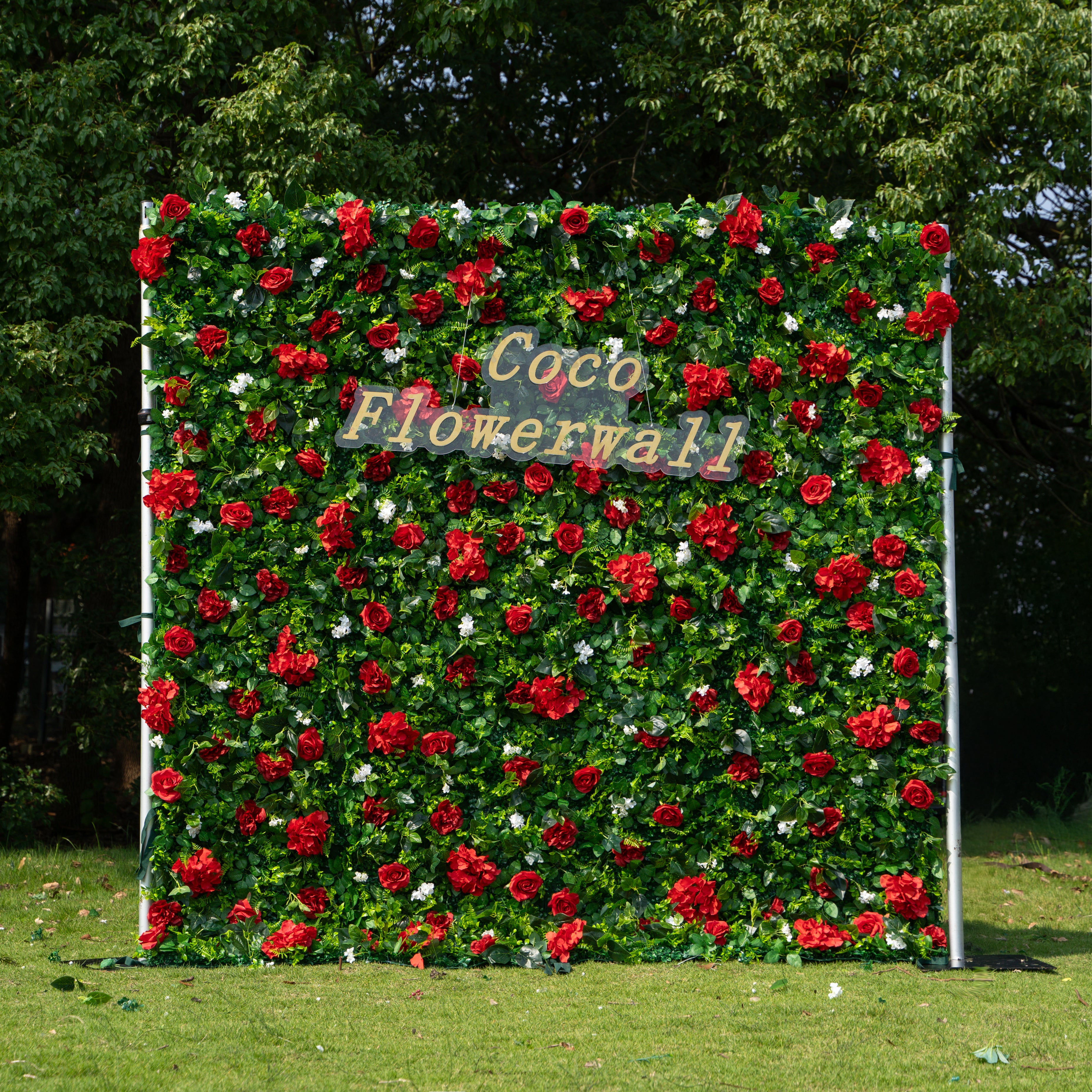 Interlaken 2D Artificial Zip Up Curtain Flower Wall For Wedding & Home & Events Decoration