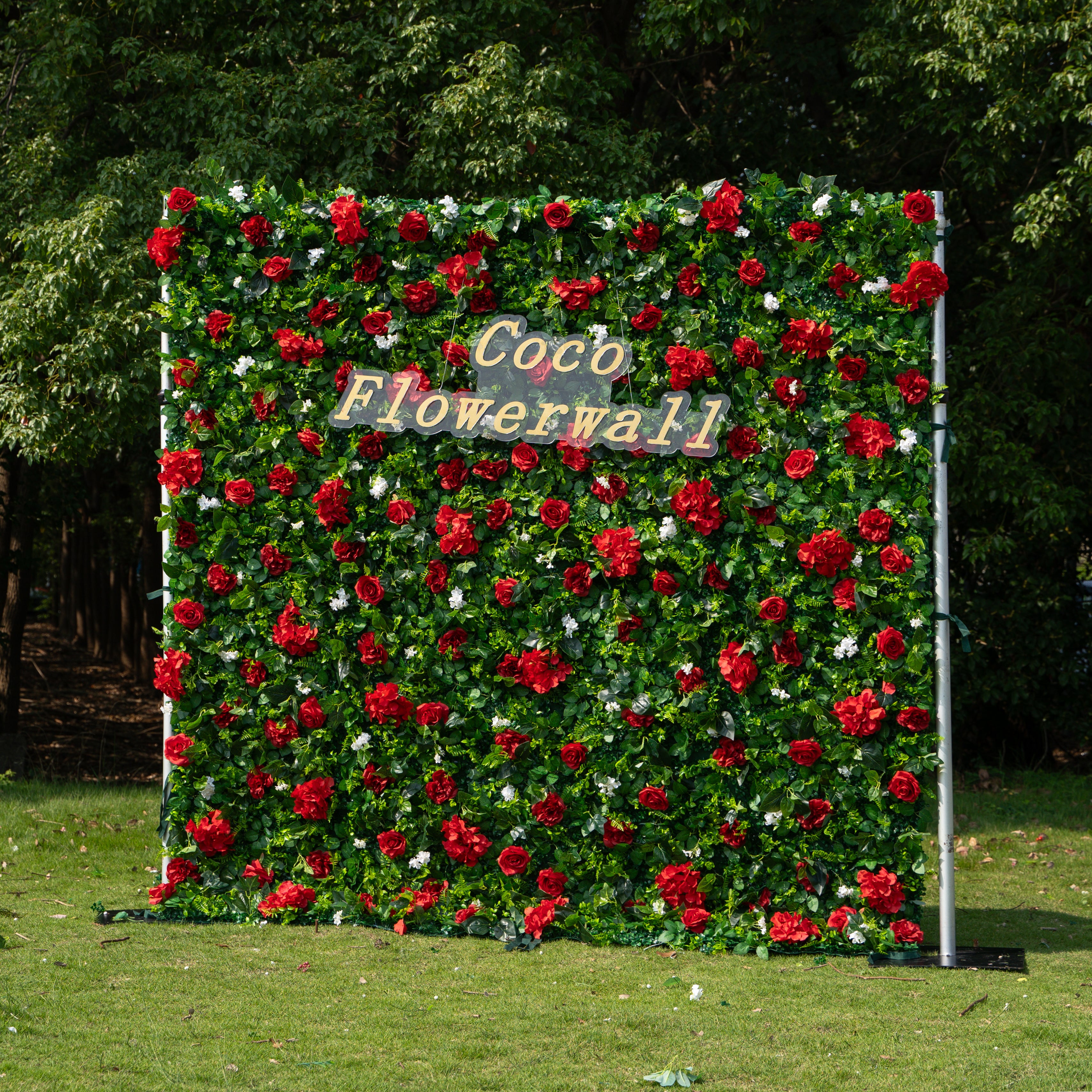 Interlaken 2D Artificial Zip Up Curtain Flower Wall For Wedding & Home & Events Decoration