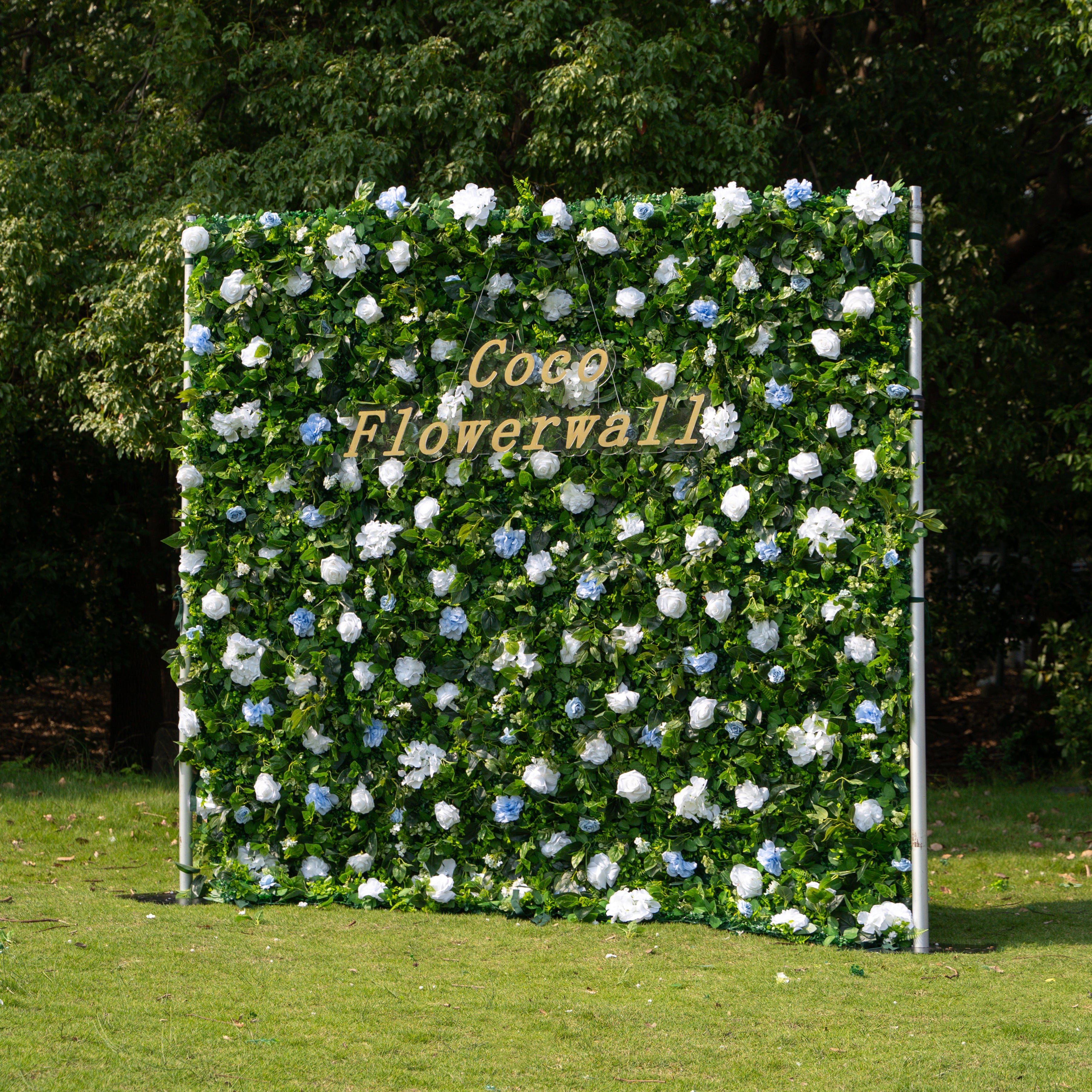 Santorini 2D Artificial Zip Up Curtain Flower Wall For Wedding & Home & Events Decoration