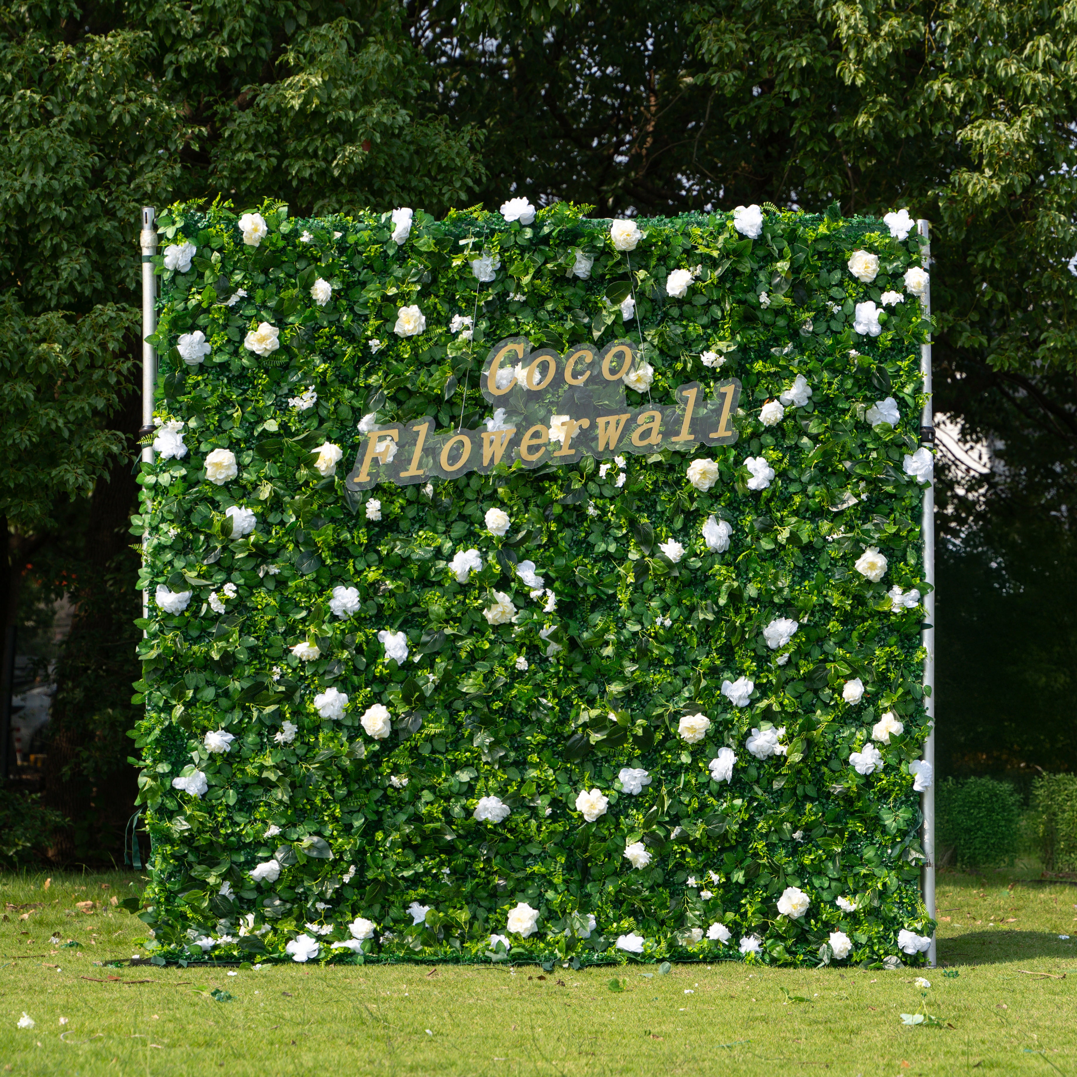 Seattle 2D Artificial Zip Up Curtain Flower Wall For Wedding & Home & Events Decoration