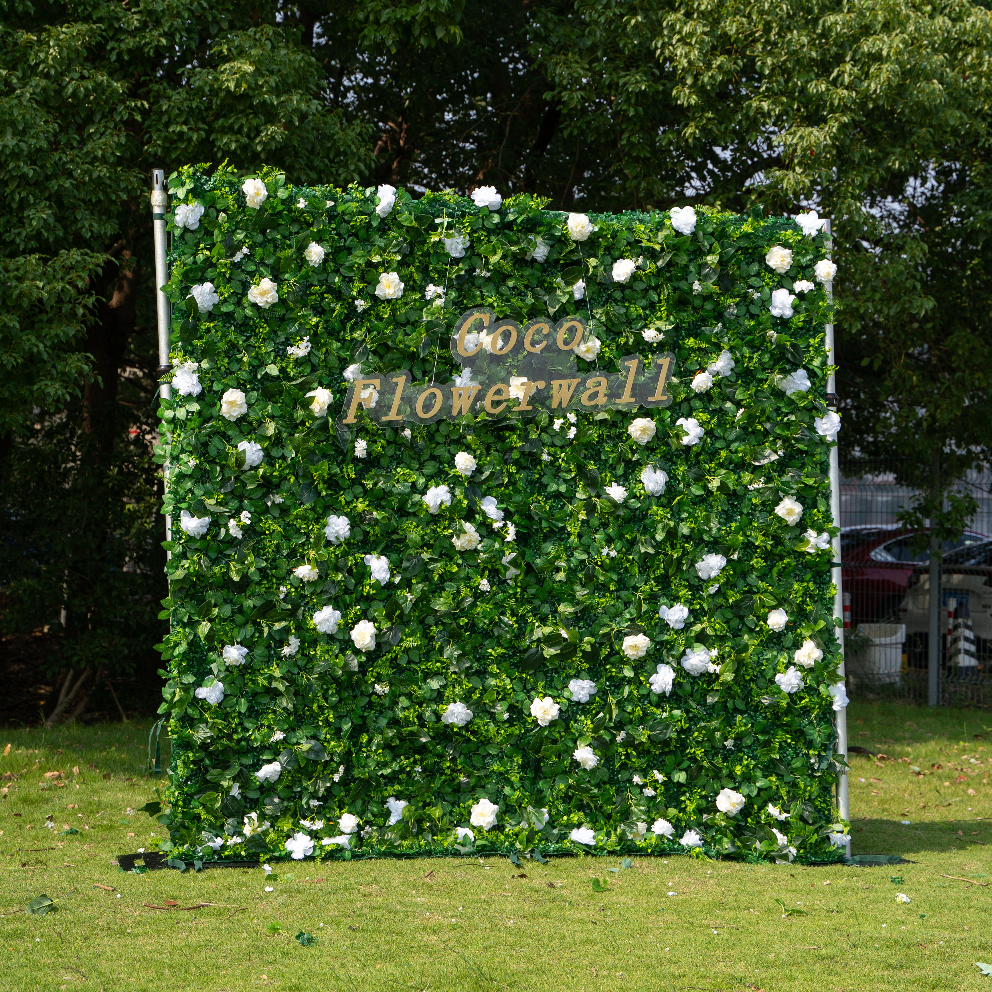 Seattle 2D Artificial Zip Up Curtain Flower Wall For Wedding & Home & Events Decoration