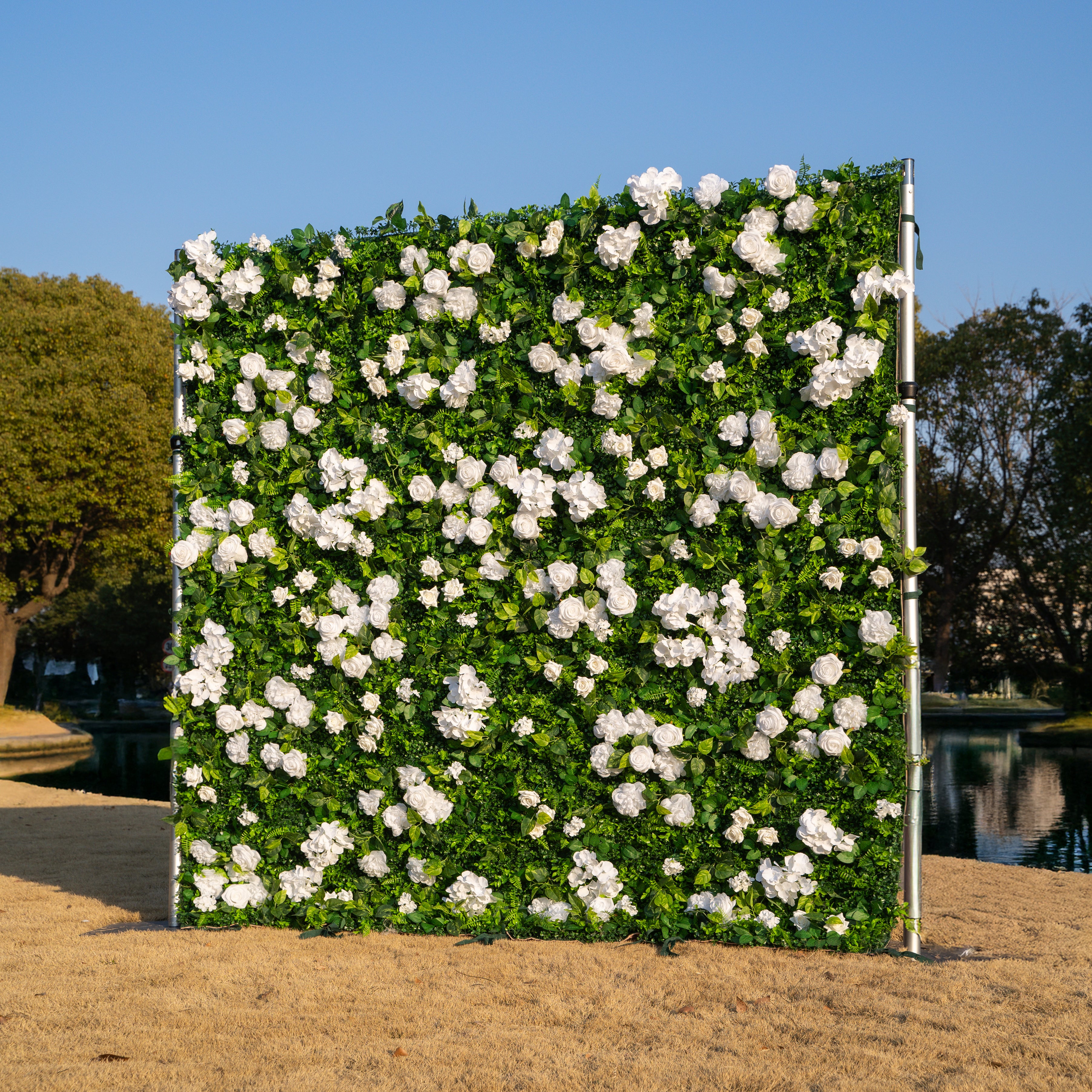 Harvard 2D Artificial Zip Up Curtain Flower Wall For Wedding & Home & Events Decoration(Ready to Ship 30-35 days! )