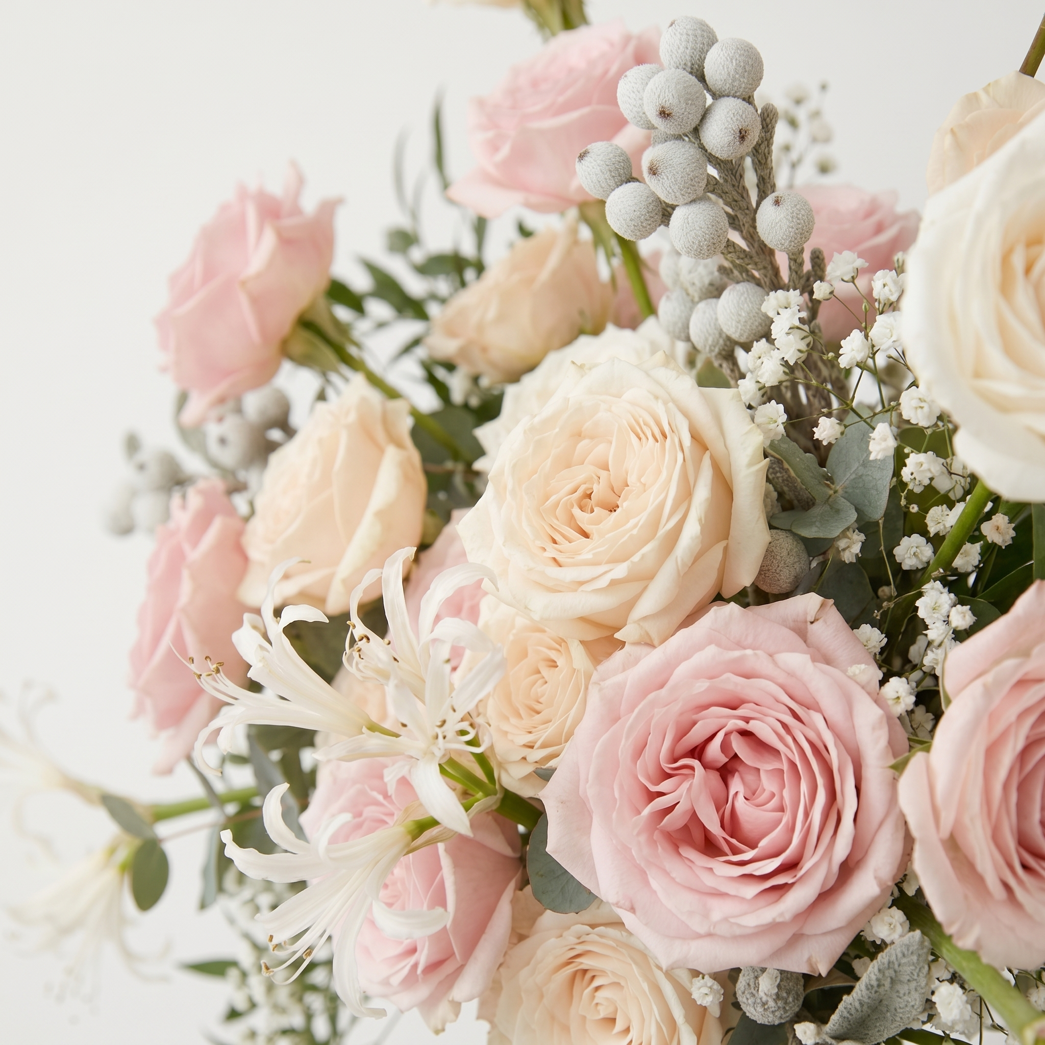 Free-Form Bridal Bouquet in Passionate Pink