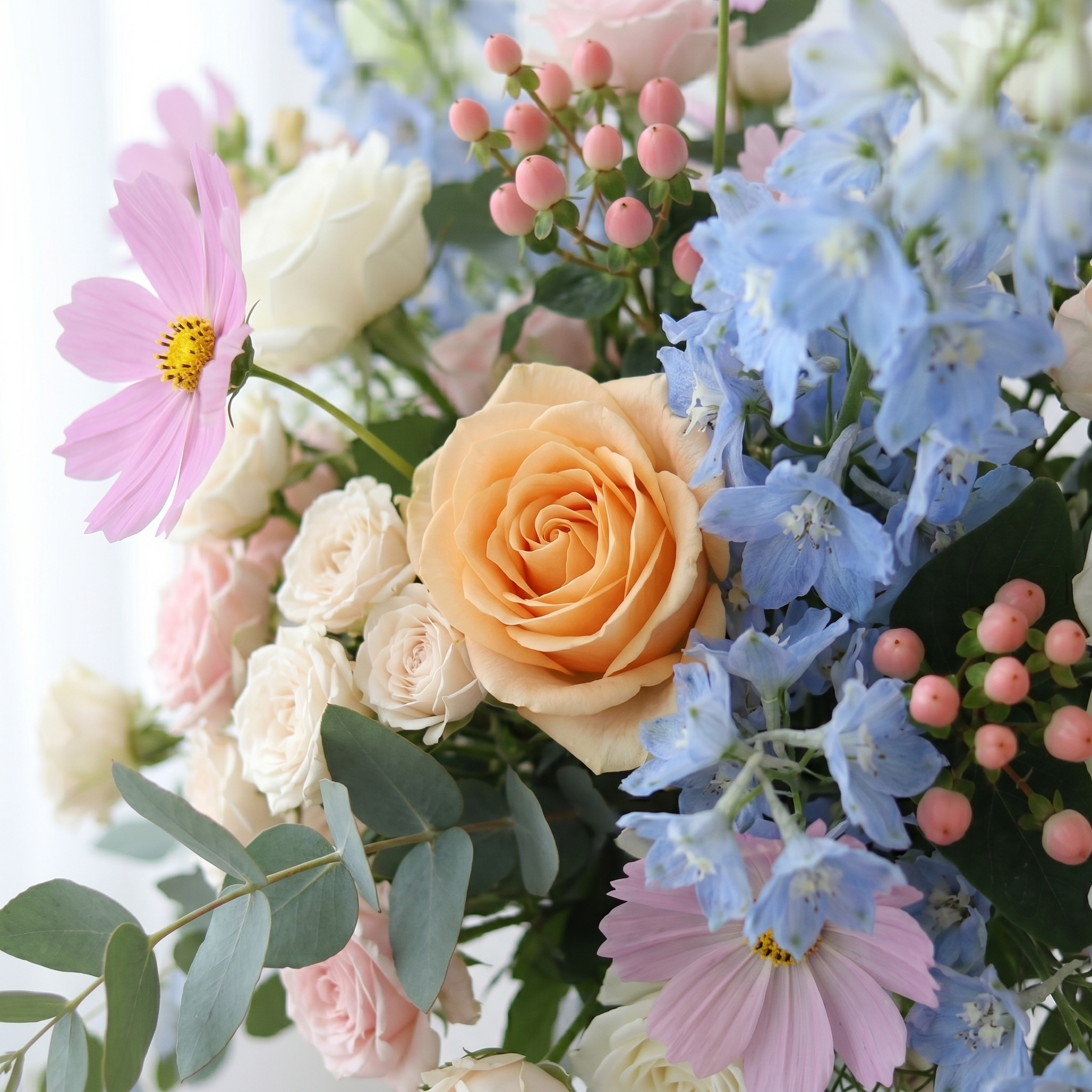 Cascade Bridal Bouquet in Multicolor