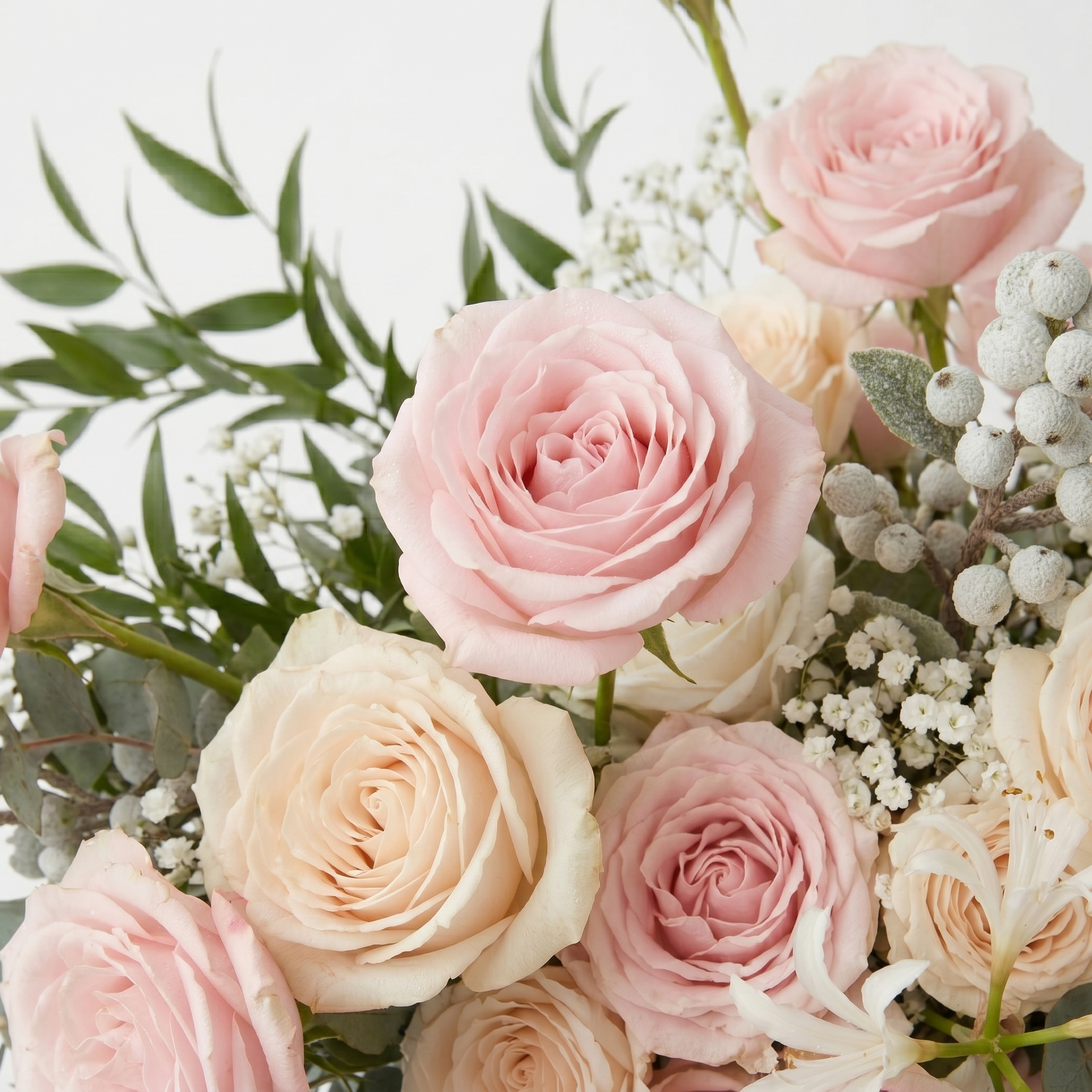 Free-Form Bridal Bouquet in Passionate Pink