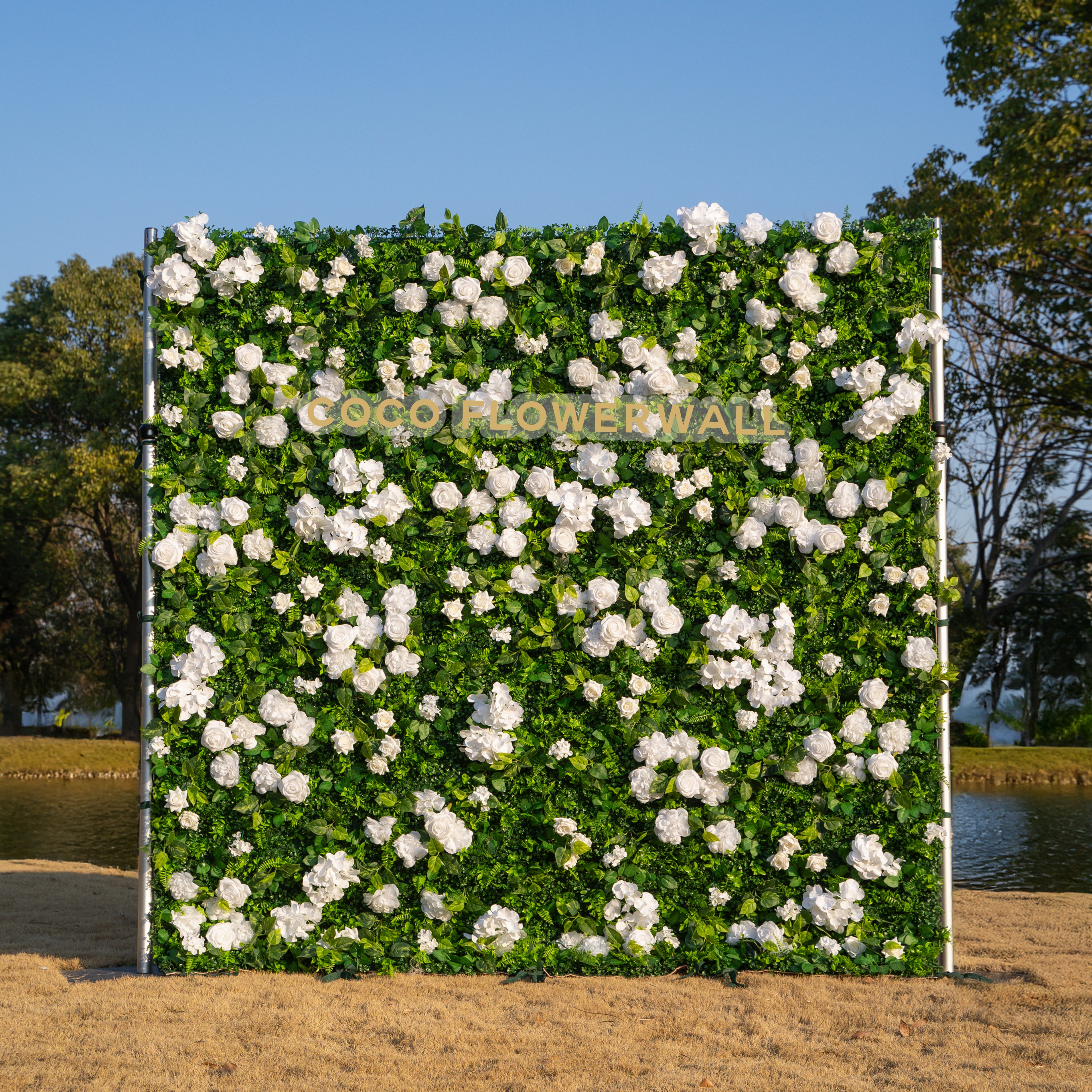 Harvard 2D Artificial Zip Up Curtain Flower Wall For Wedding & Home & Events Decoration(Ready to Ship 30-35 days! )