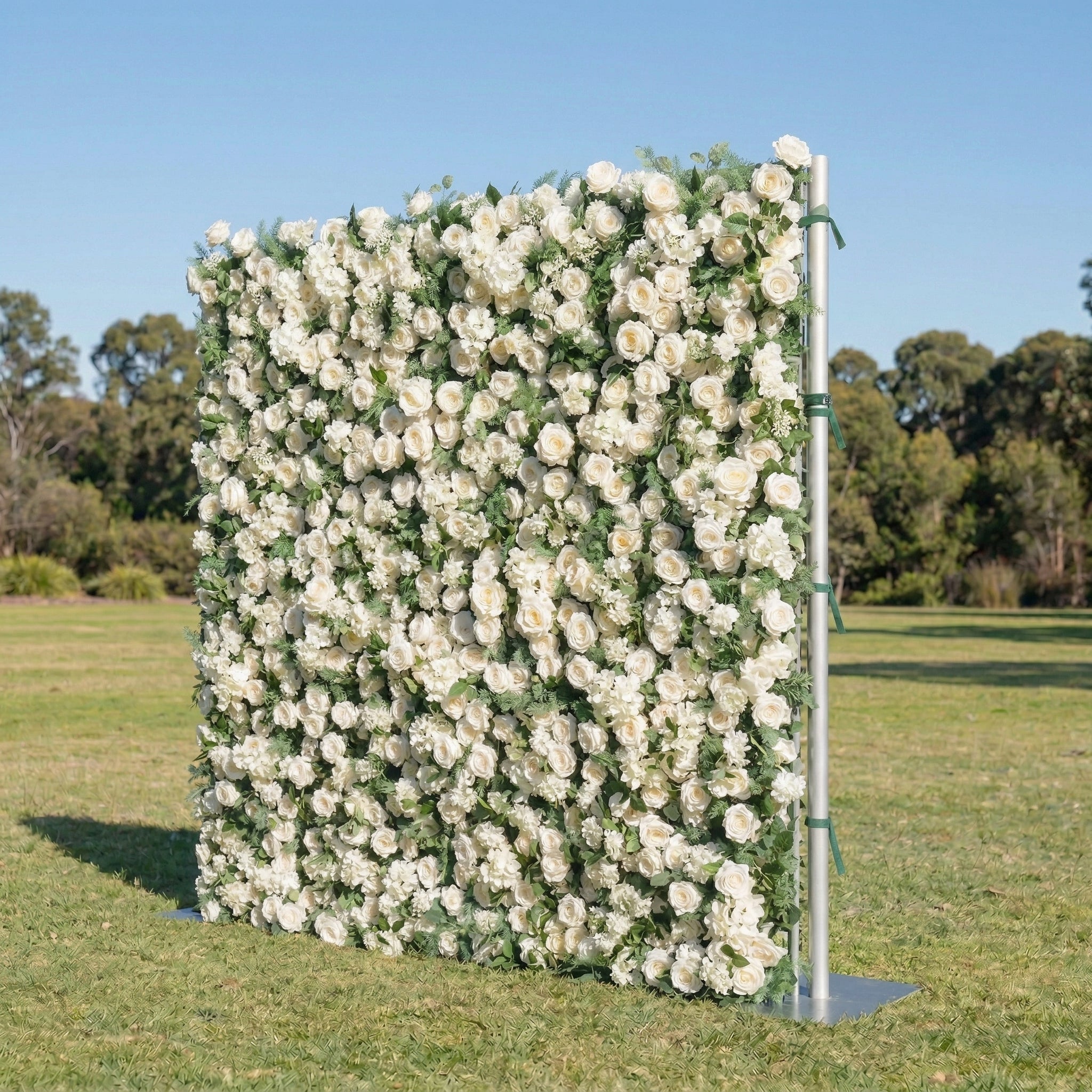 Irisia 3D Garden White Rose Flower Wall for Parties Weddings & Events