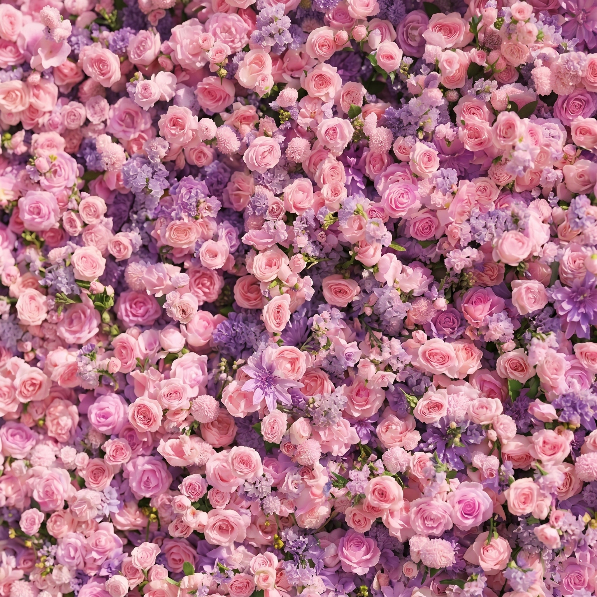 Puff Luxury 4D Lavender Purple & Soft Pink Silk Floral Wall Backdrop for Romantic Dreamy Weddings