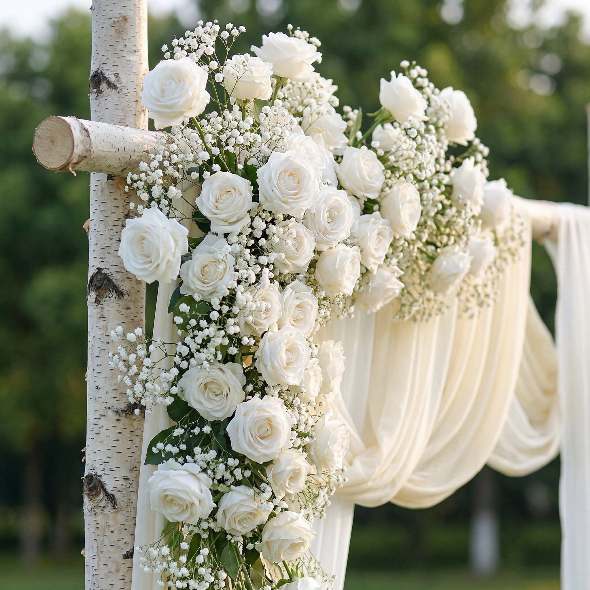 Olive White Rose & Baby&