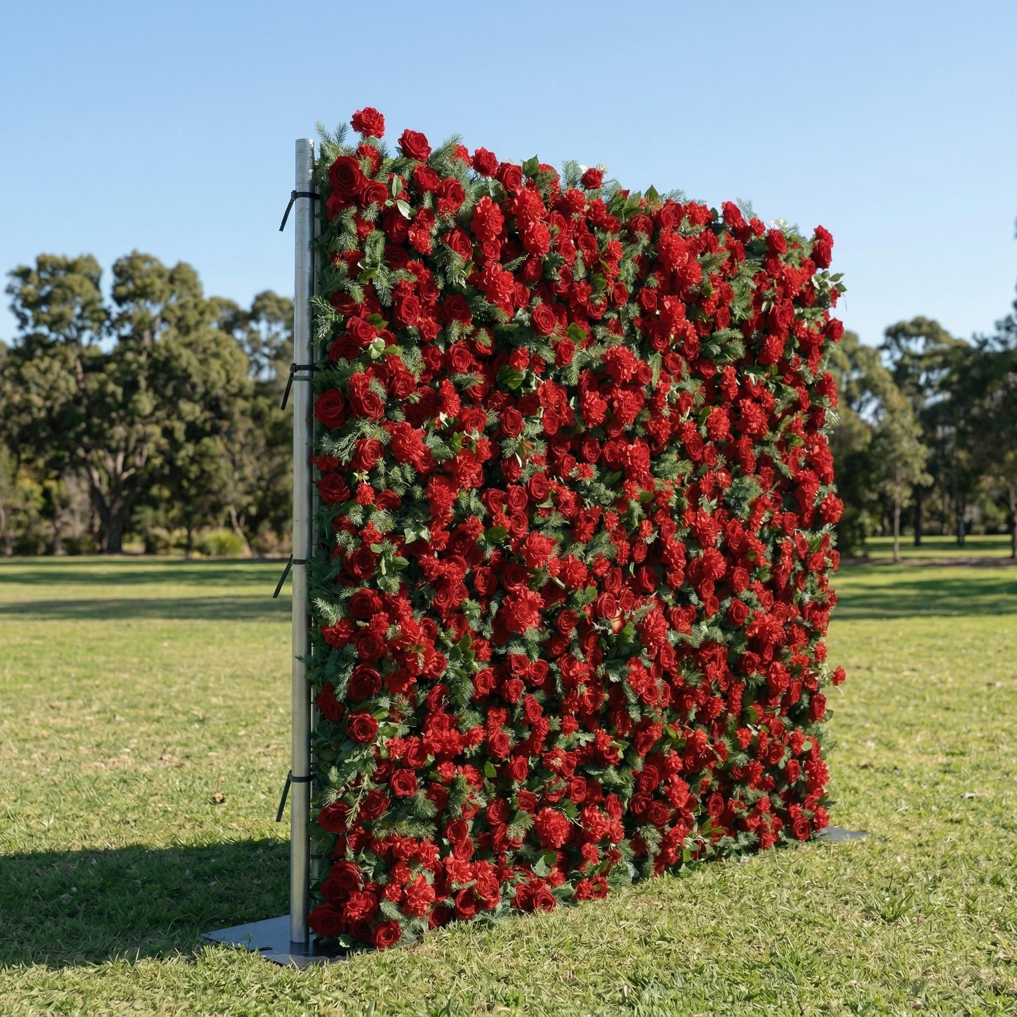 Petalia 3D Fabric Artificial Zip Up Curtain Flower Wall For Wedding and Events Decoration