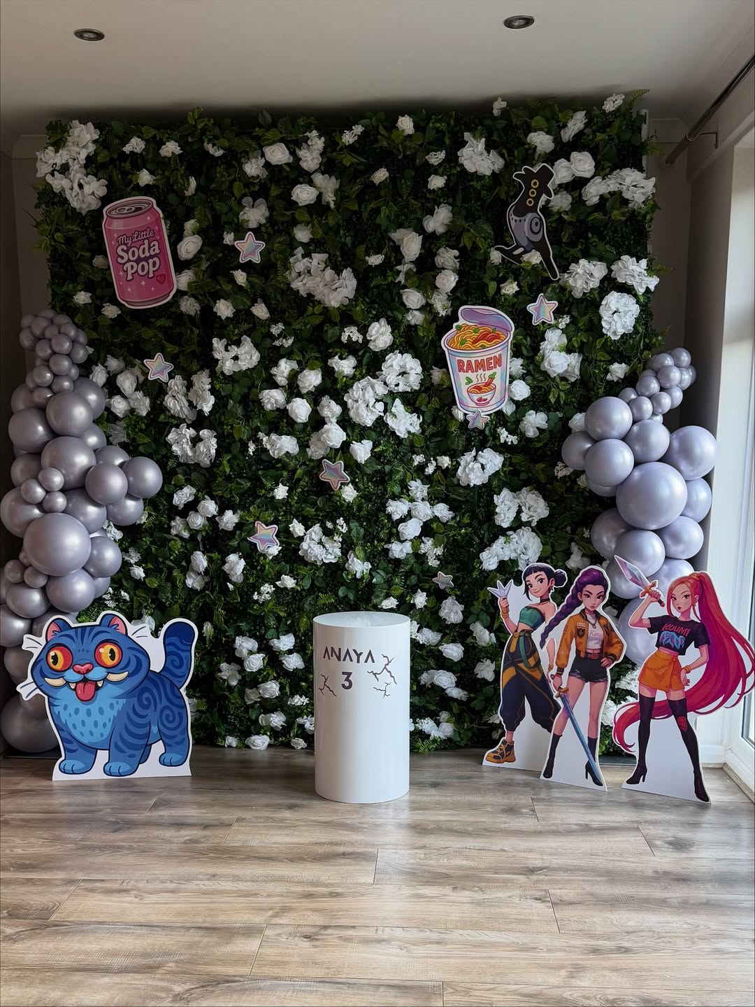 Harvard 2D Artificial Floral Wall Easy Zip-Up Curtain Backdrop for Weddings & Events(Ready to Ship 6-10 days! )