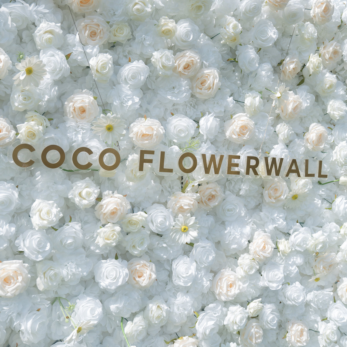 Toby 3D Fabric Backdrop Artificial Flower Wall with Zip-Up Design for Wedding and Events