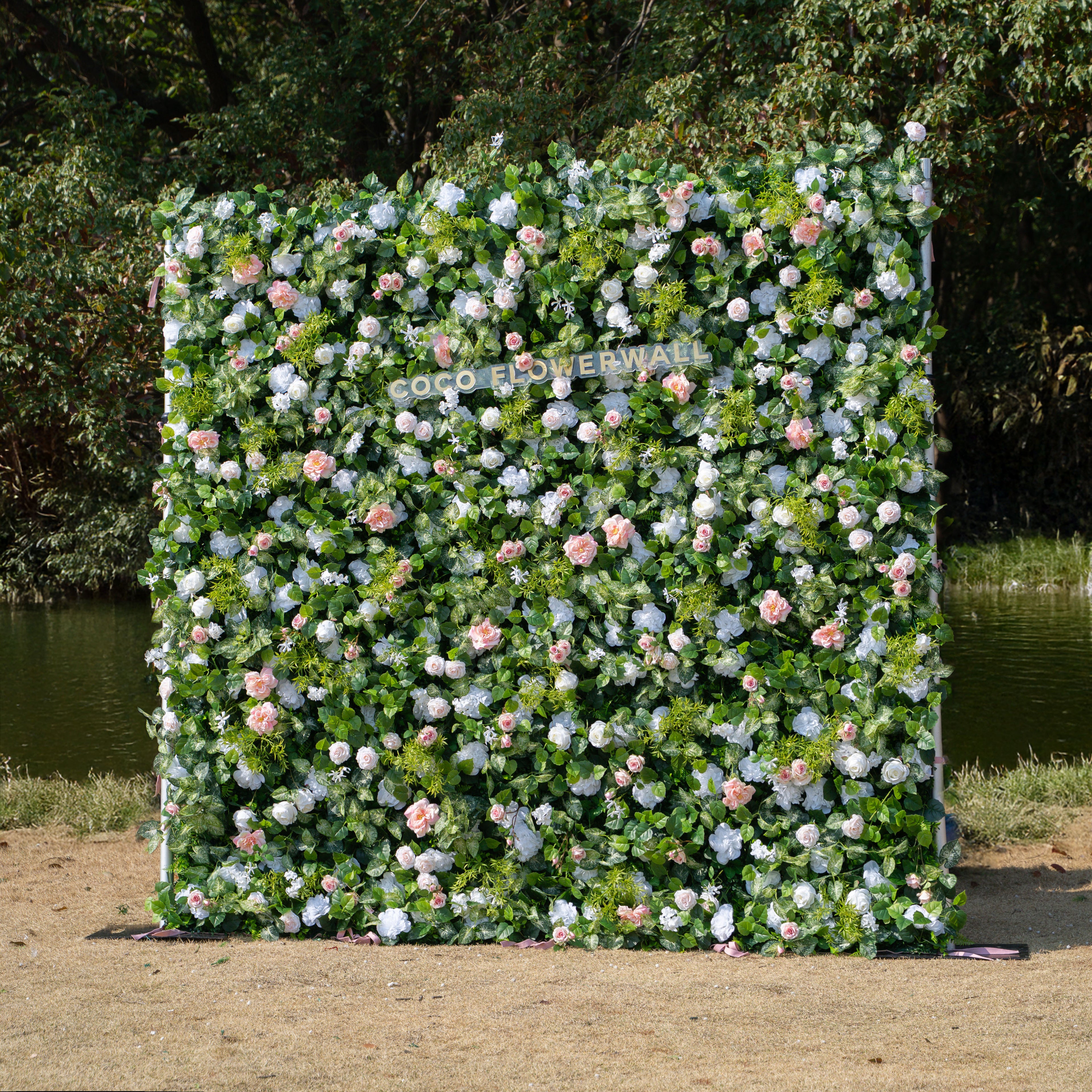 Beatty 3D Fabric Artificial Zip Up Curtain Flower Wall For Wedding and Events Decoration