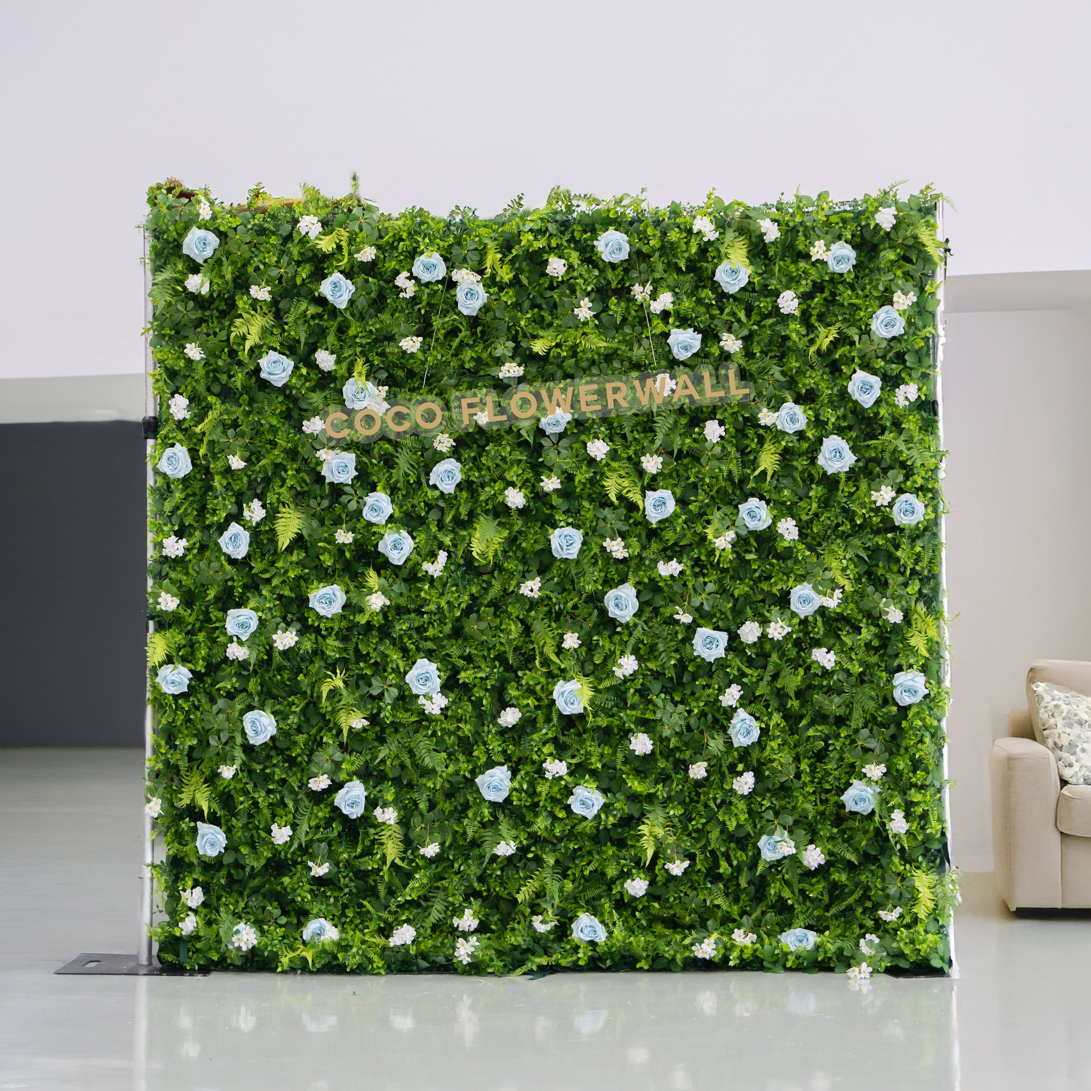 Hallstatt 2D Artificial Zip Up Curtain Flower Wall For Wedding & Home & Events Decoration