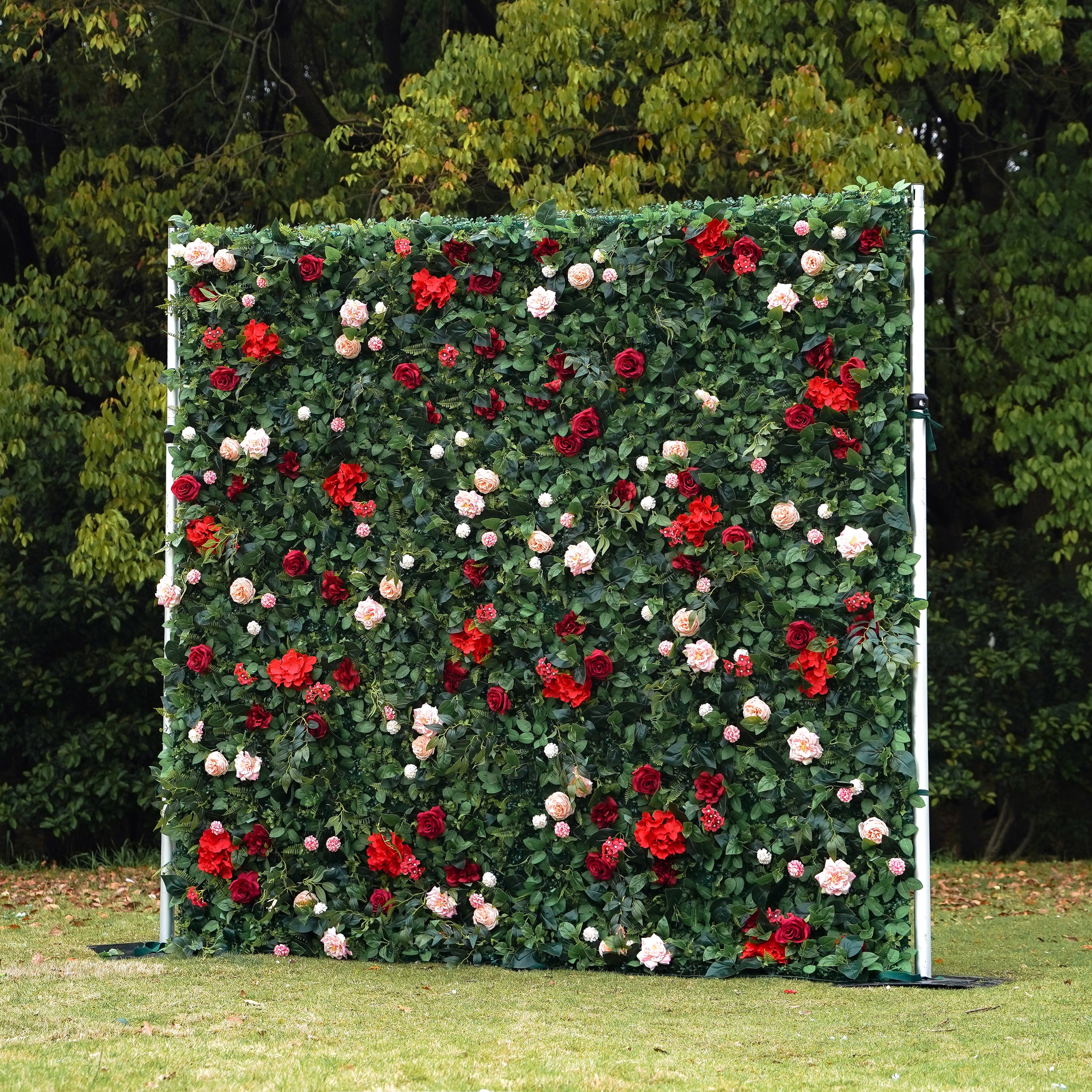 Maui 2D Artificial Zip Up Curtain Flower Wall For Wedding & Home & Events Decoration