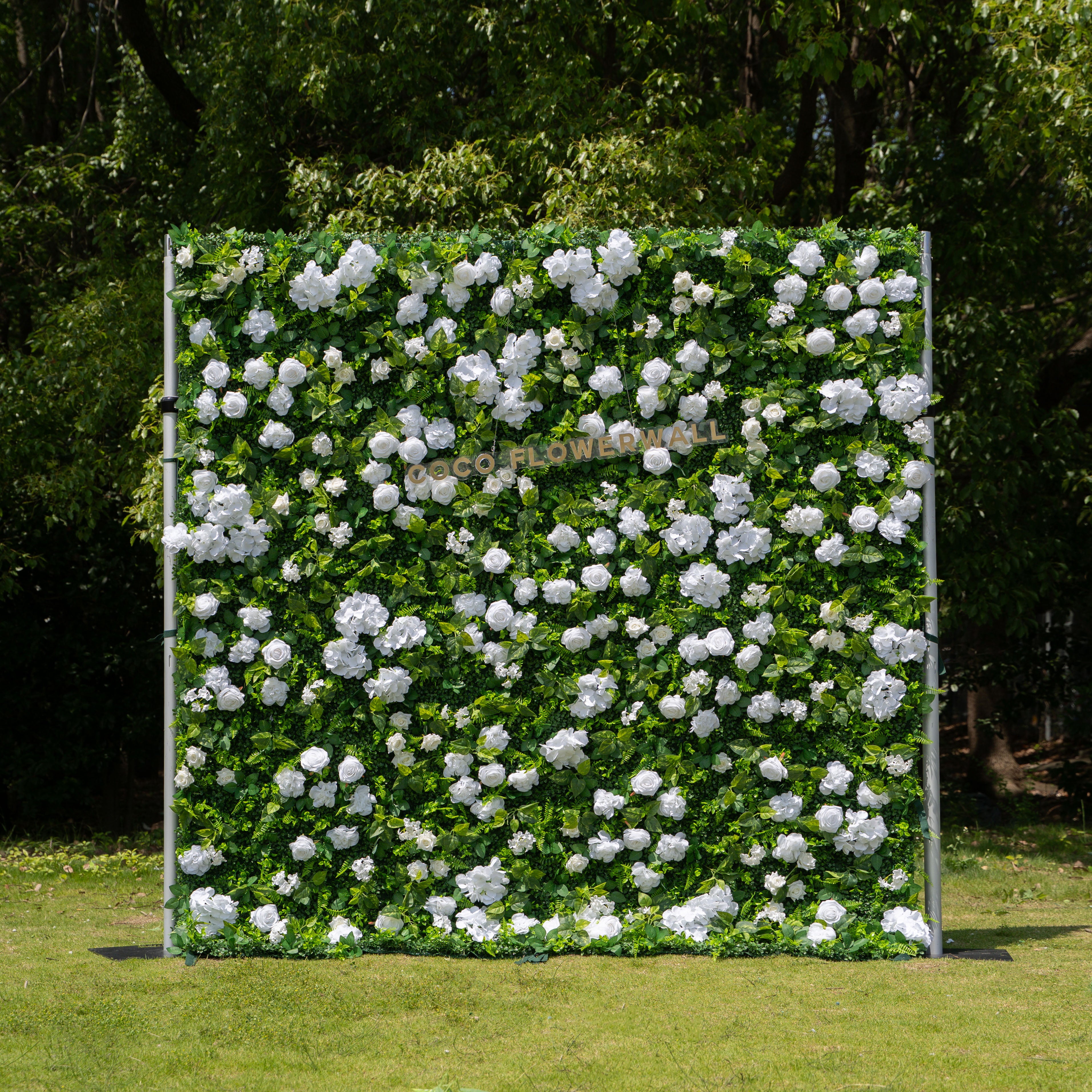 Harvard 2D Artificial Zip Up Curtain Flower Wall For Event