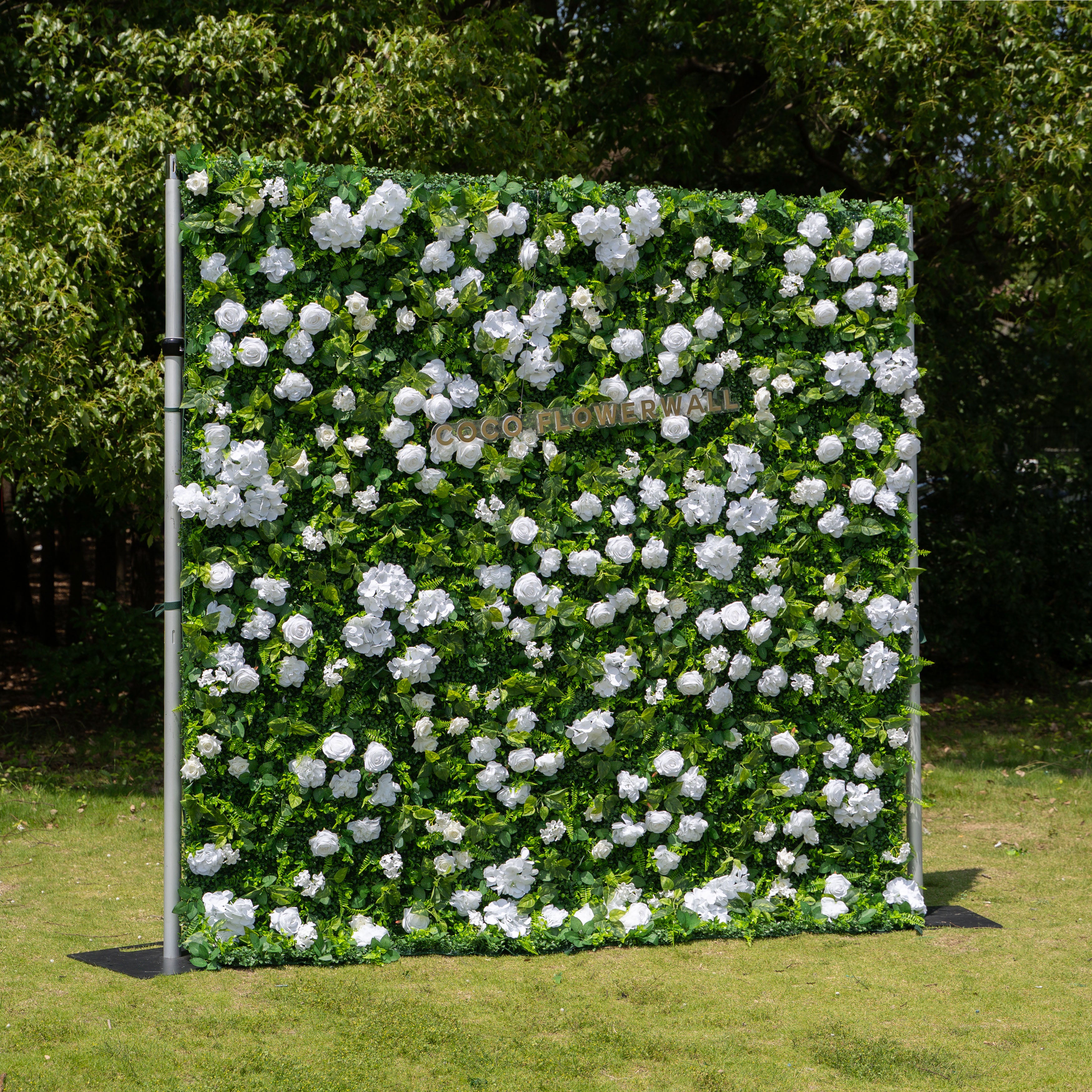 Harvard 2D Artificial Zip Up Curtain Flower Wall For Event