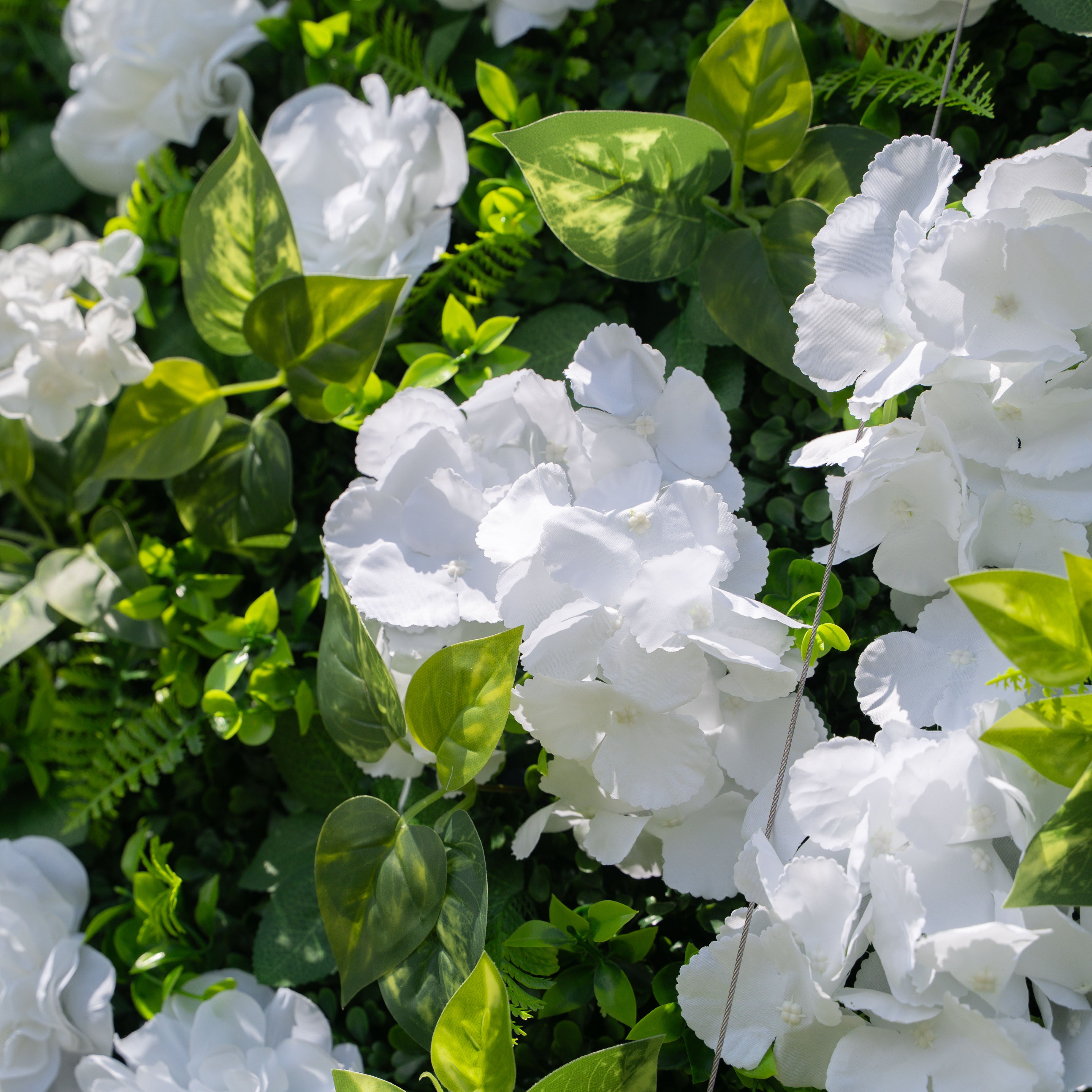 Harvard 2D Artificial Zip Up Curtain Flower Wall For Event