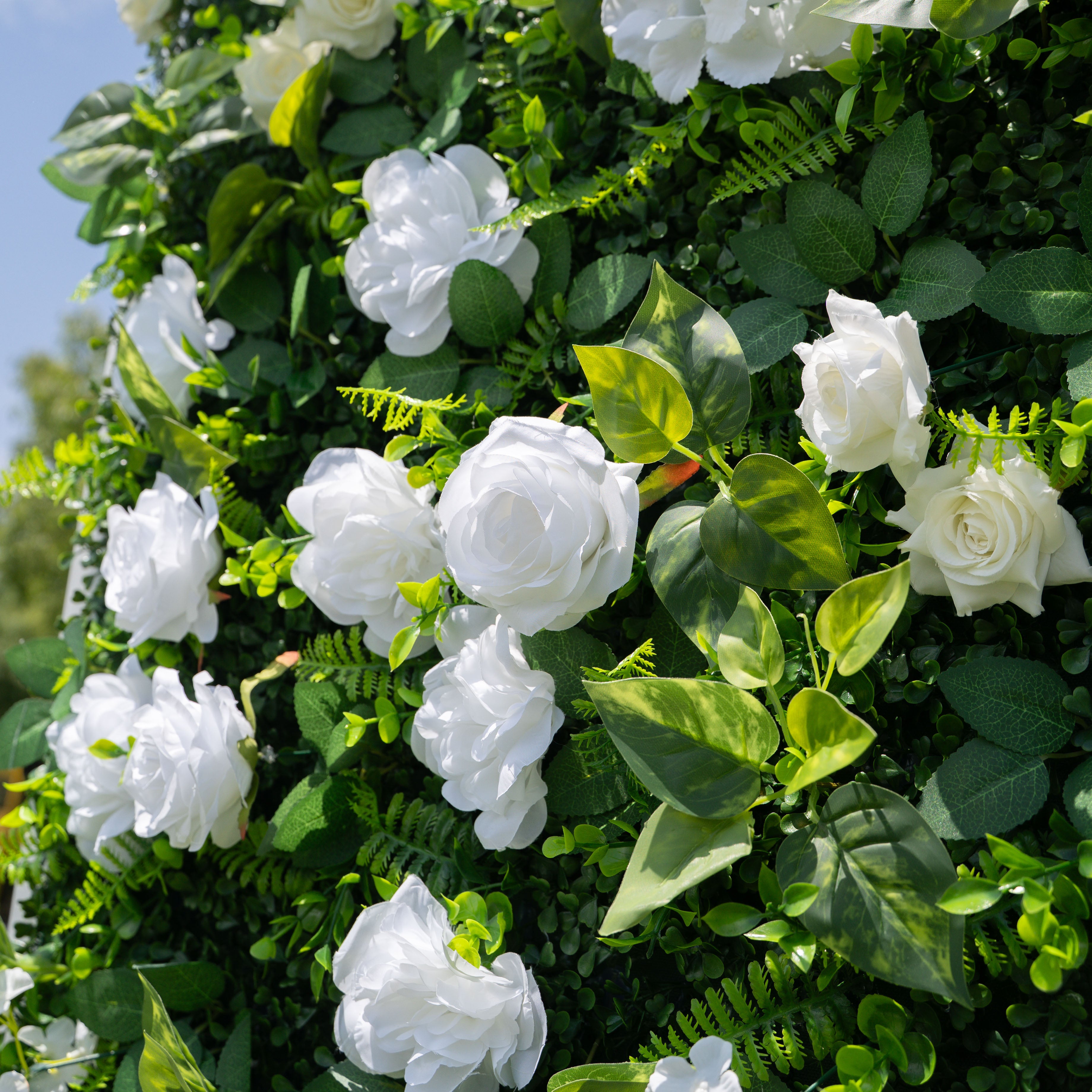 Harvard 2D Artificial Zip Up Curtain Flower Wall For Event