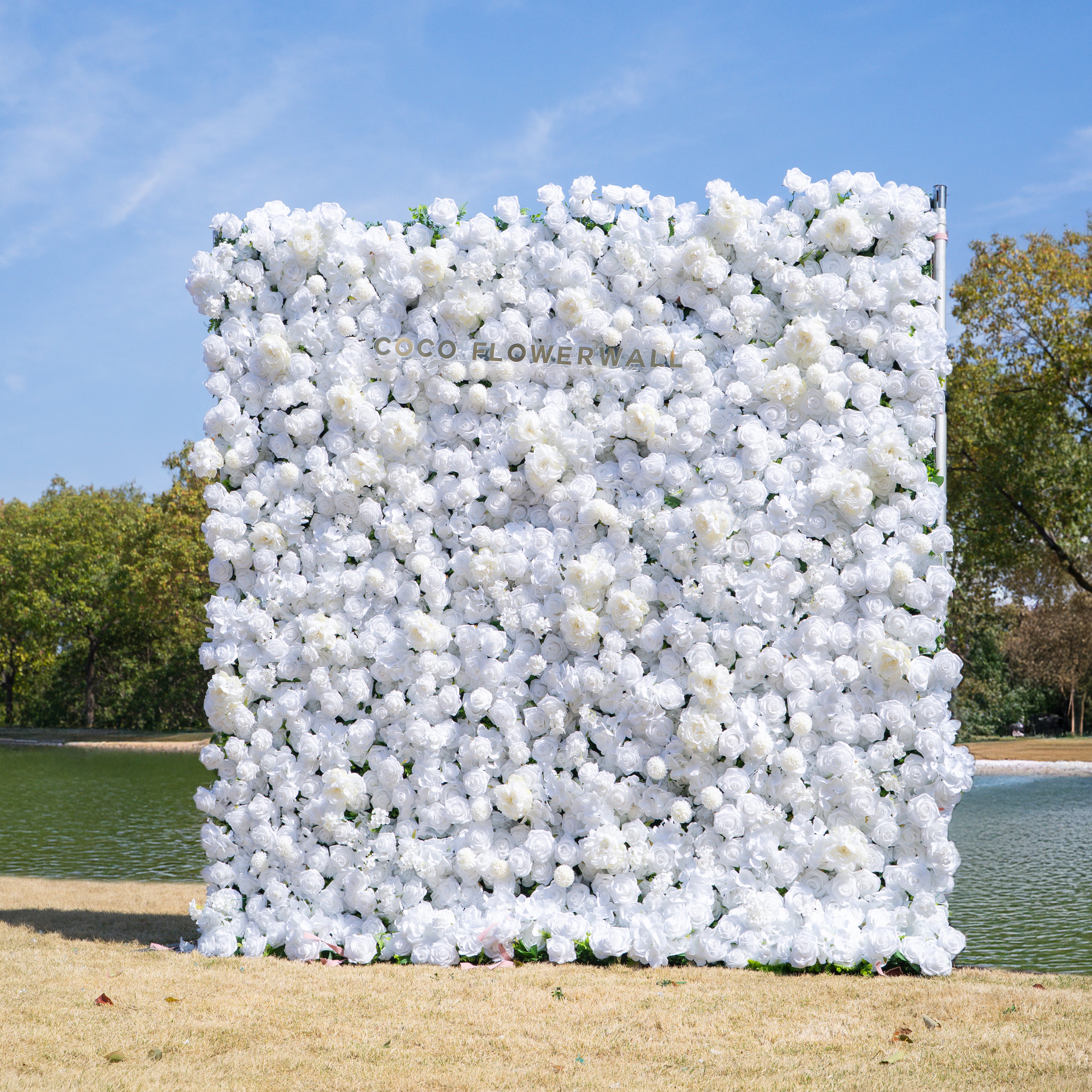 Laramie 5D Artificial Zip Up Flower Wall+Stand+ Storage Bag Event Set