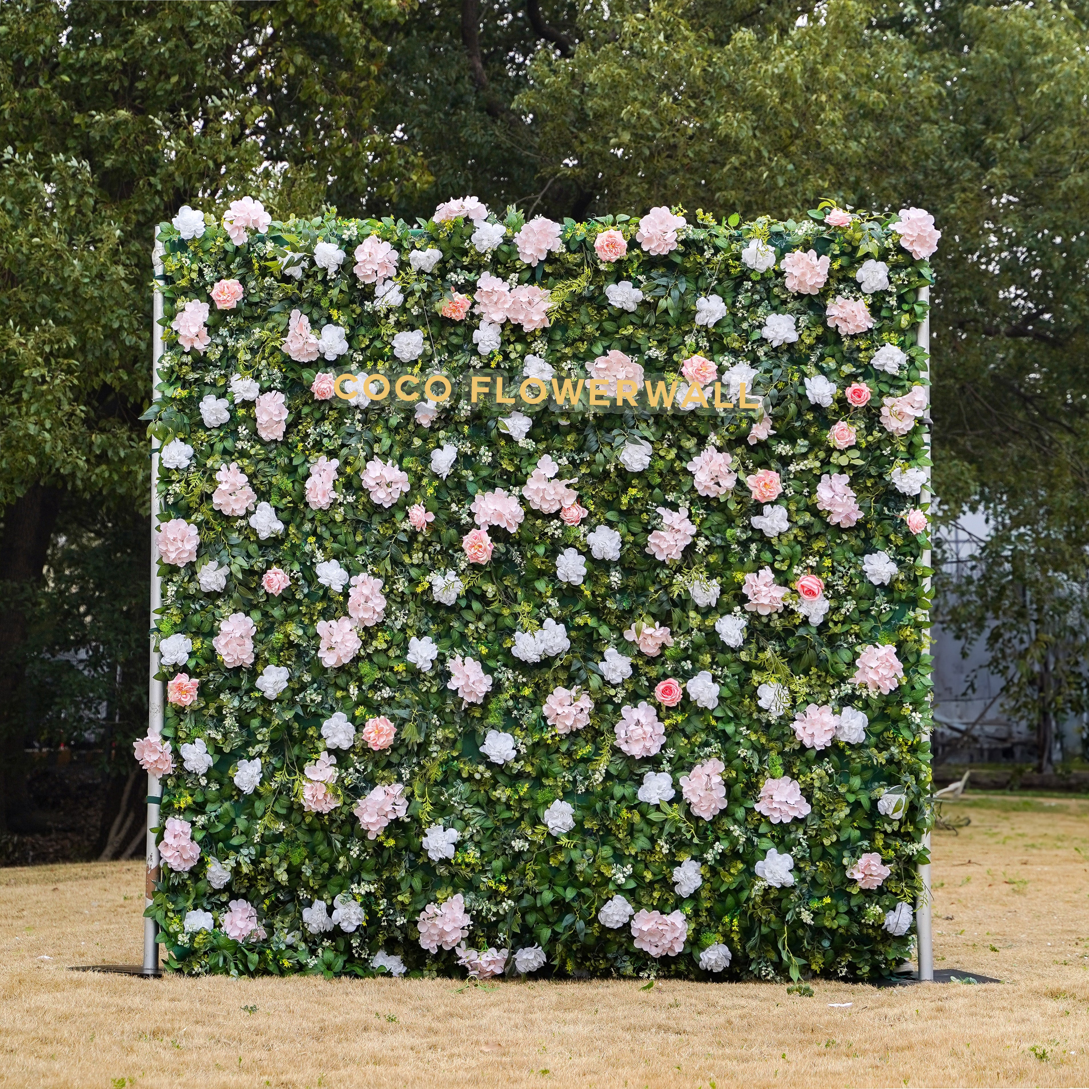 Sedona 2D Artificial Zip Up Curtain Flower Wall For Wedding & Home & Events Decoration