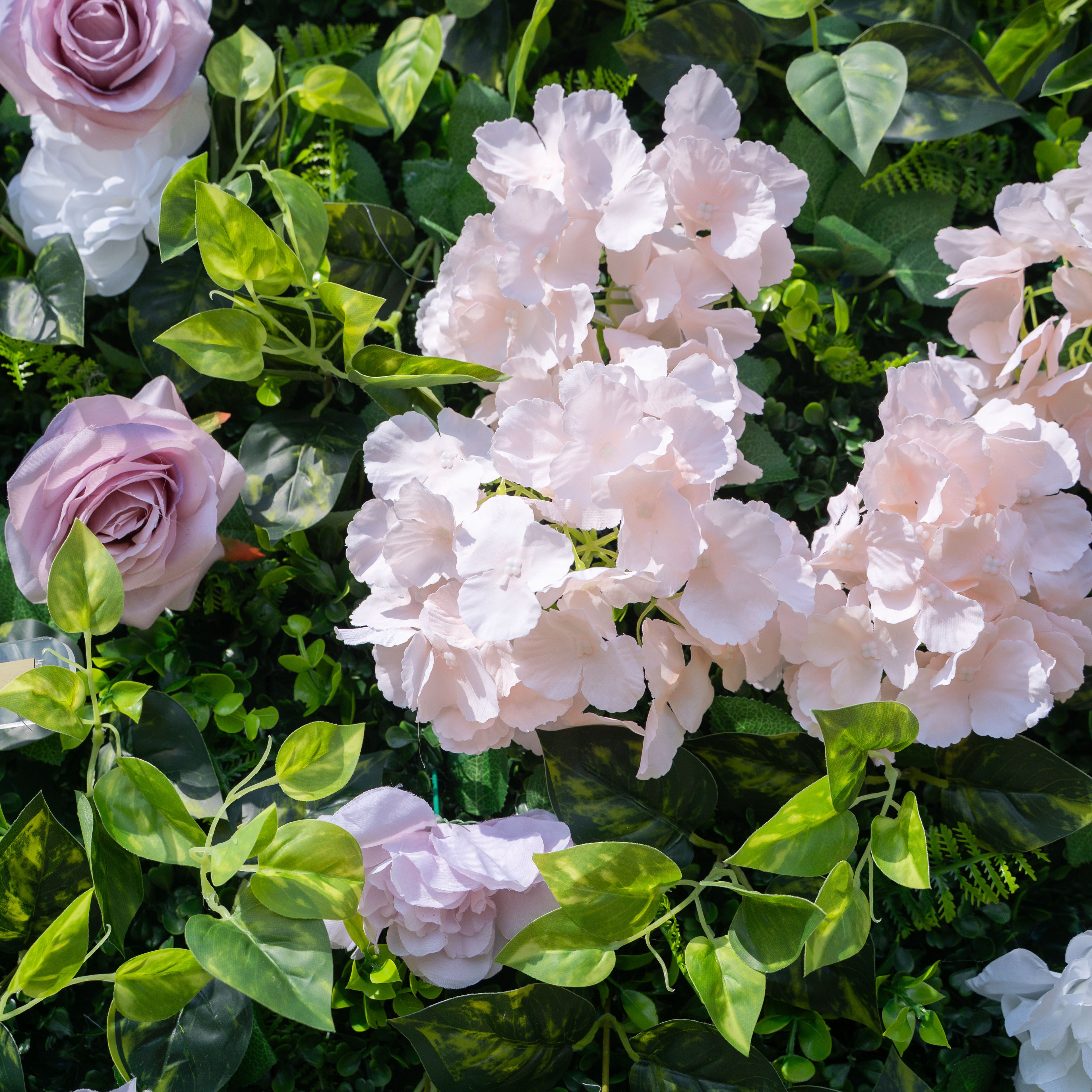 Memphis 2D Artificial Zip Up Curtain Flower Wall For Wedding & Home & Events Decoration