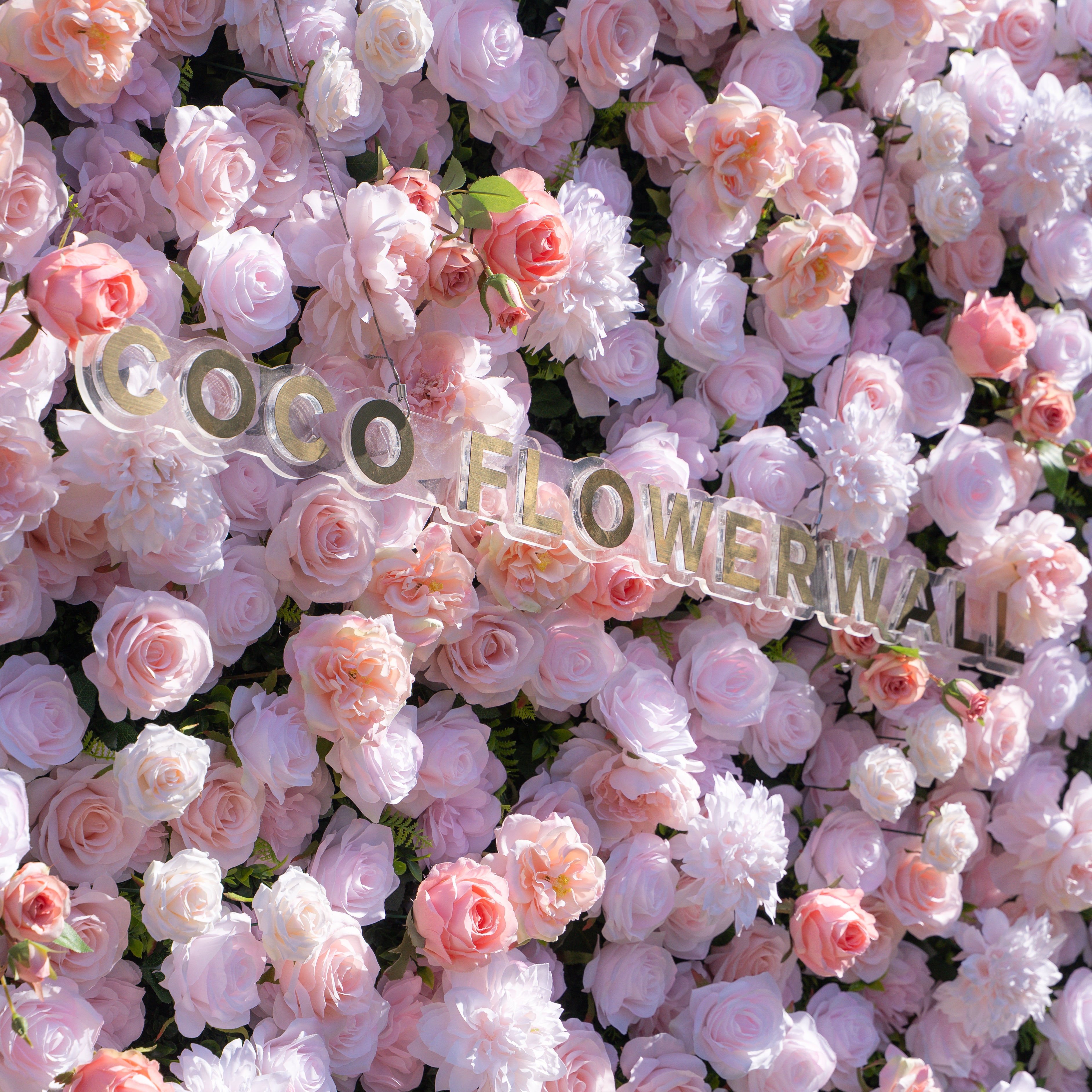 Paloma 5D Fabric Artificial Zip Up Curtain Flower Wall For Wedding and Events Decoration