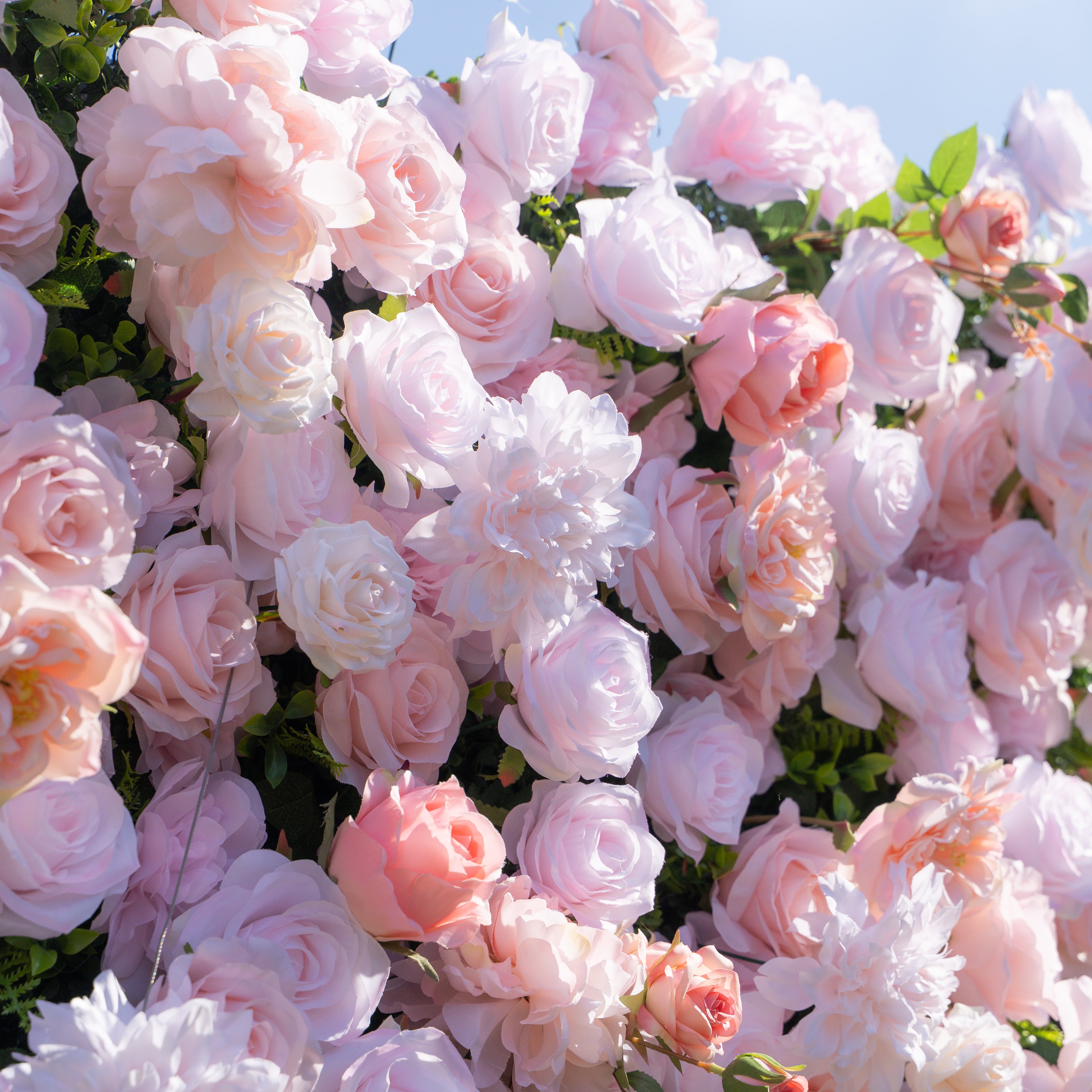 Paloma 5D Fabric Artificial Zip Up Curtain Flower Wall For Wedding and Events Decoration