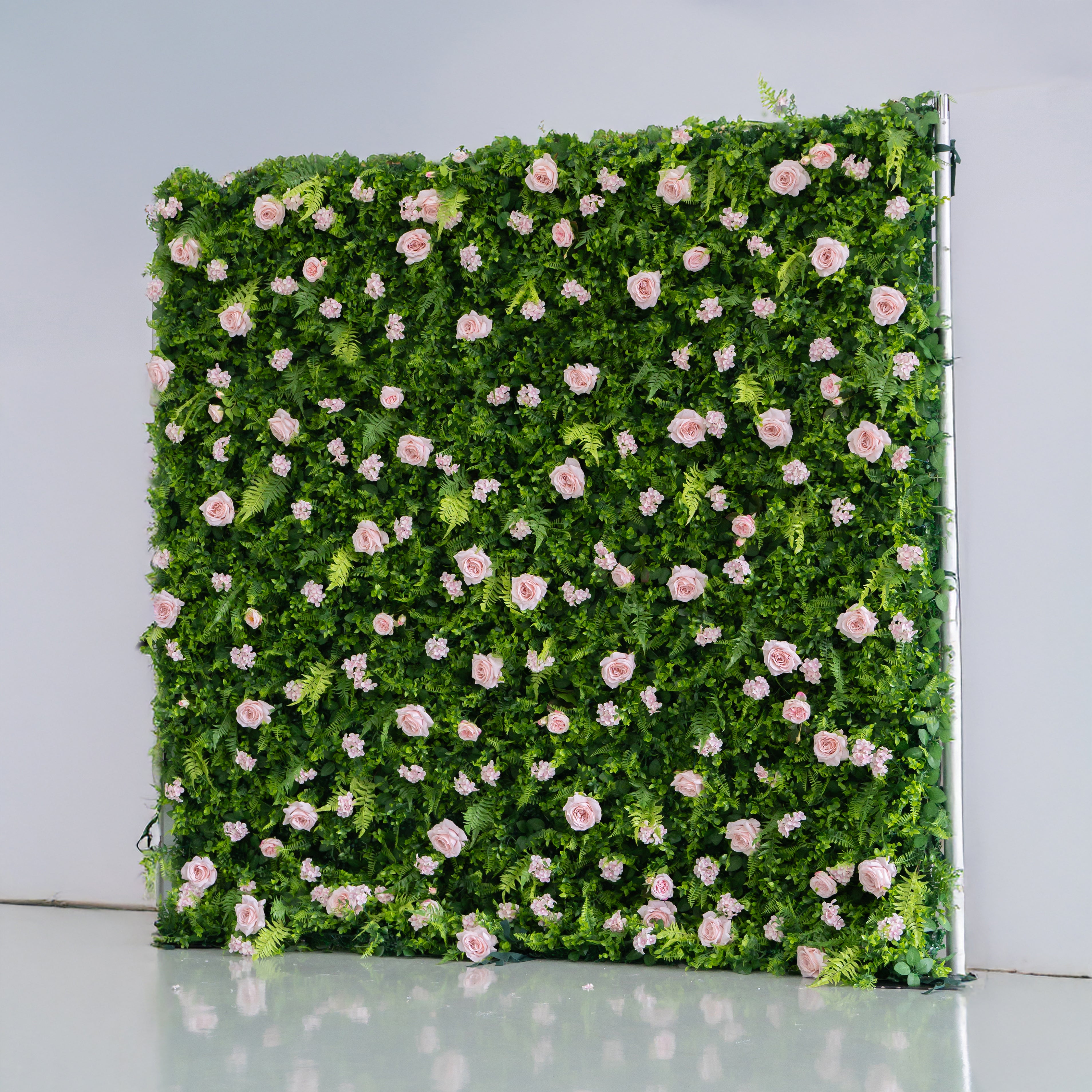 Provence 2D Artificial Zip Up Curtain Flower Wall For Wedding & Home & Events Decoration