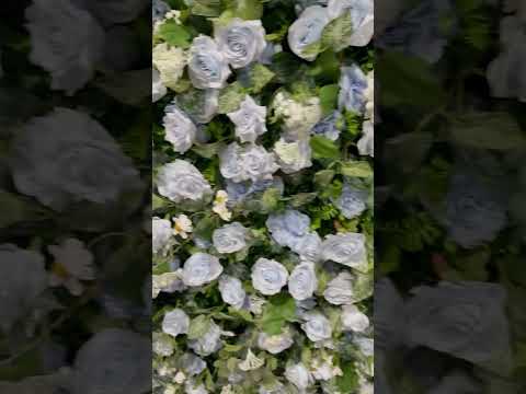 Niguel 3D Fabric Artificial Zip Up Curtain Flower Wall For Wedding and Events Decoration