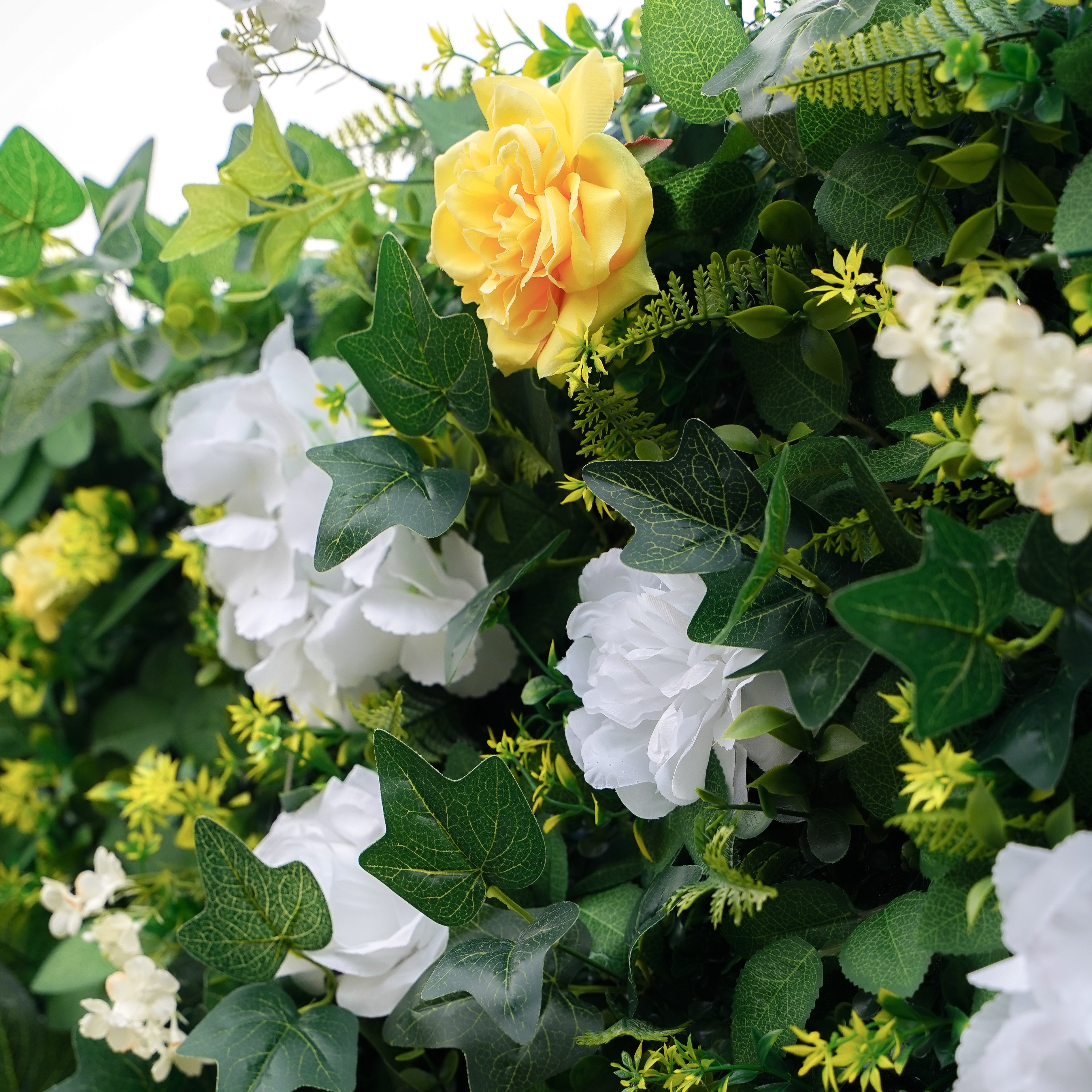 Dallas 2D Artificial Zip Up Curtain Flower Wall For Wedding & Home & Events Decoration