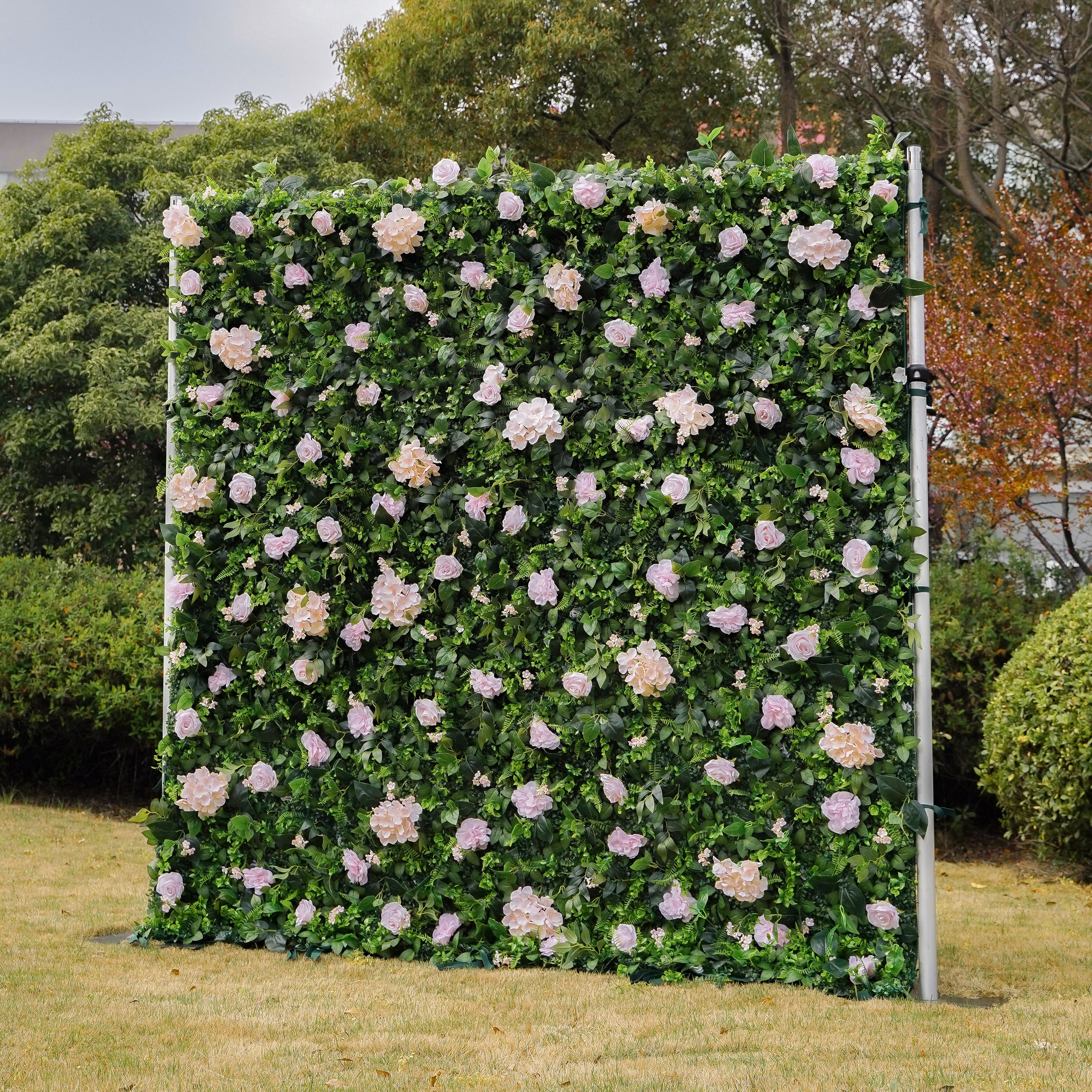 Austin 2D Artificial Zip Up Curtain Flower Wall For Wedding & Home & Events Decoration