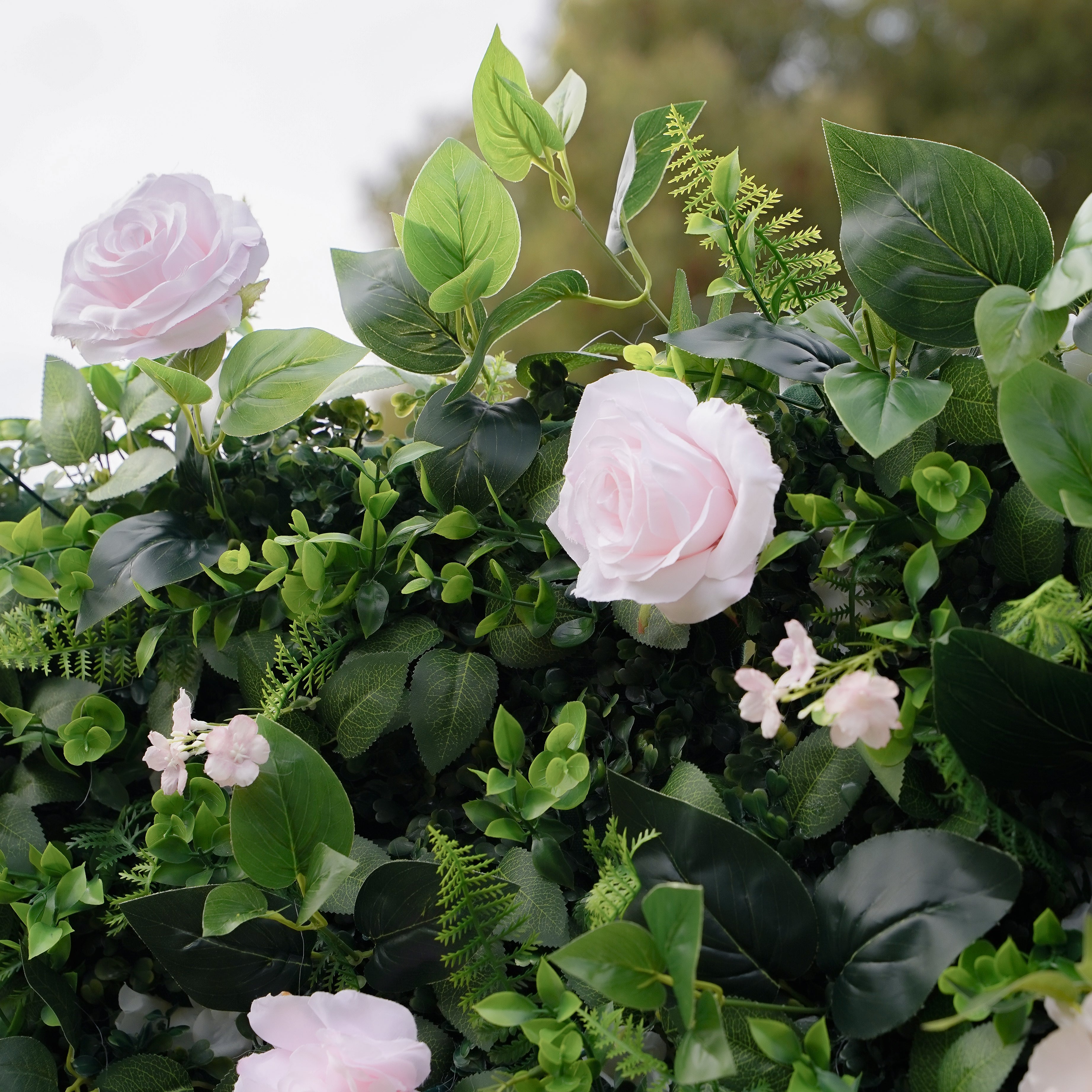 Austin 2D Artificial Zip Up Curtain Flower Wall For Wedding & Home & Events Decoration
