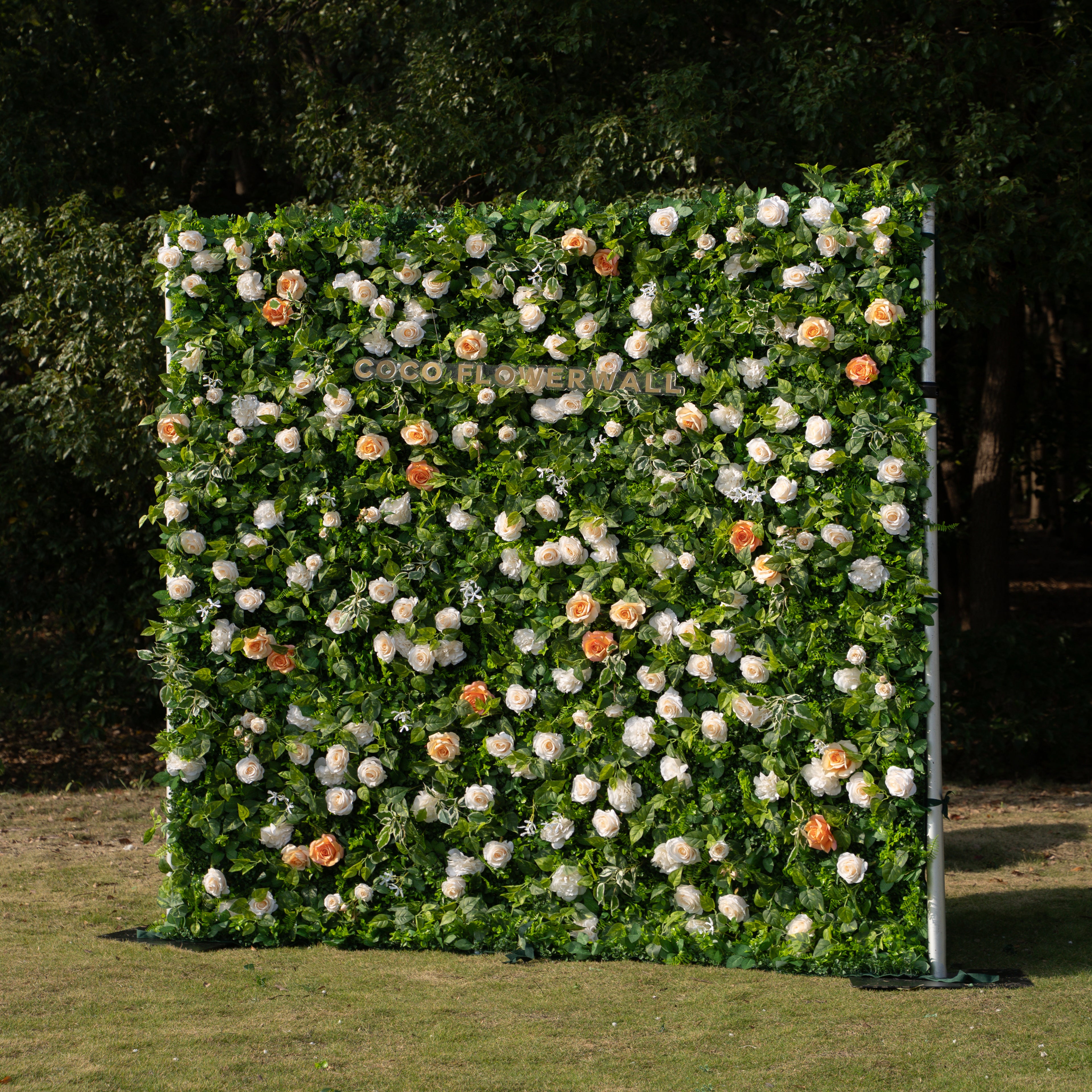 Sundale 2D Artificial Flower Wall – Zip-Up Curtain, Ideal for Weddings, Parties & Seasonal Events!