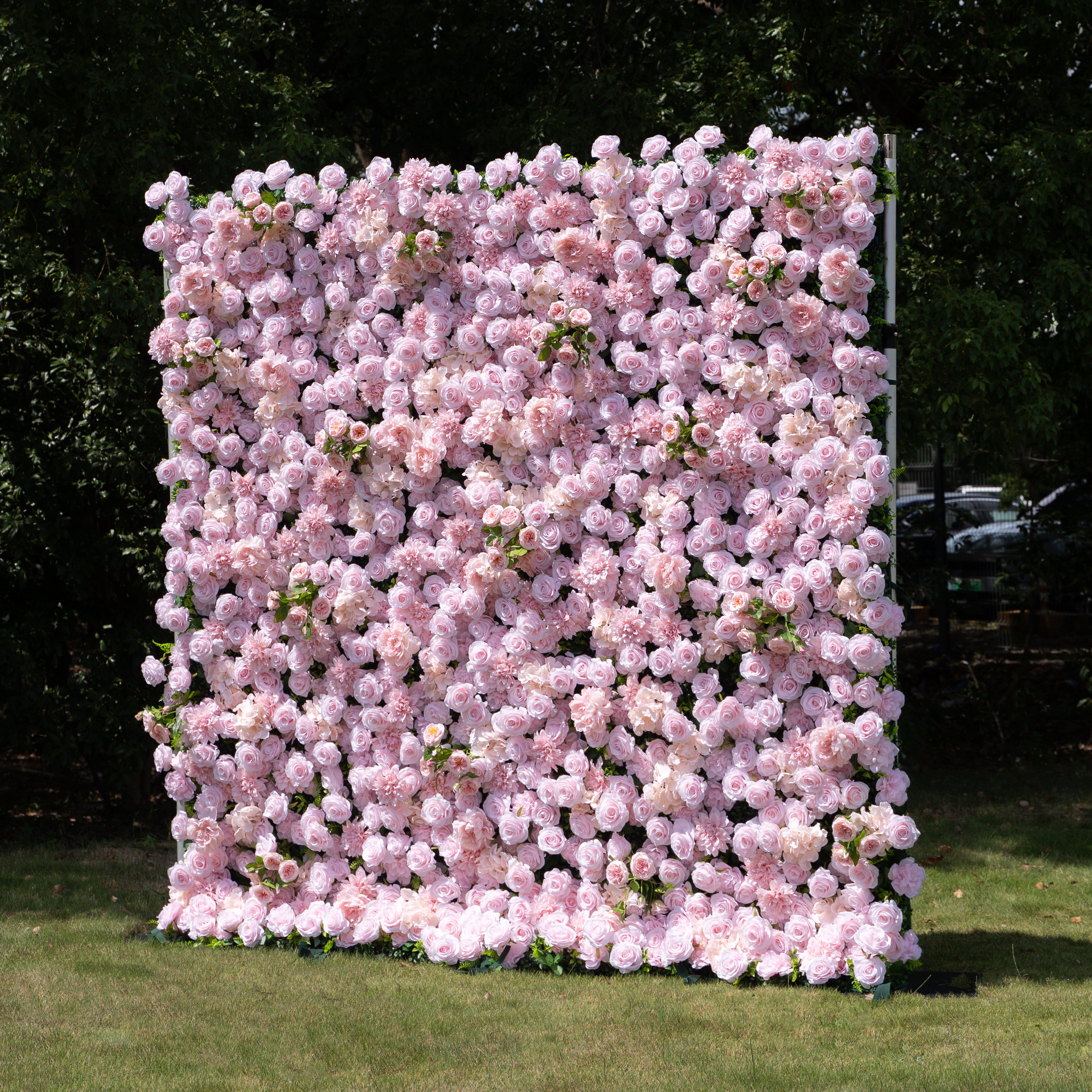 Sweety 5D Fabric Artificial Flower Wall Curtain ldeal for Weddings, Proposals, and Romantic Events