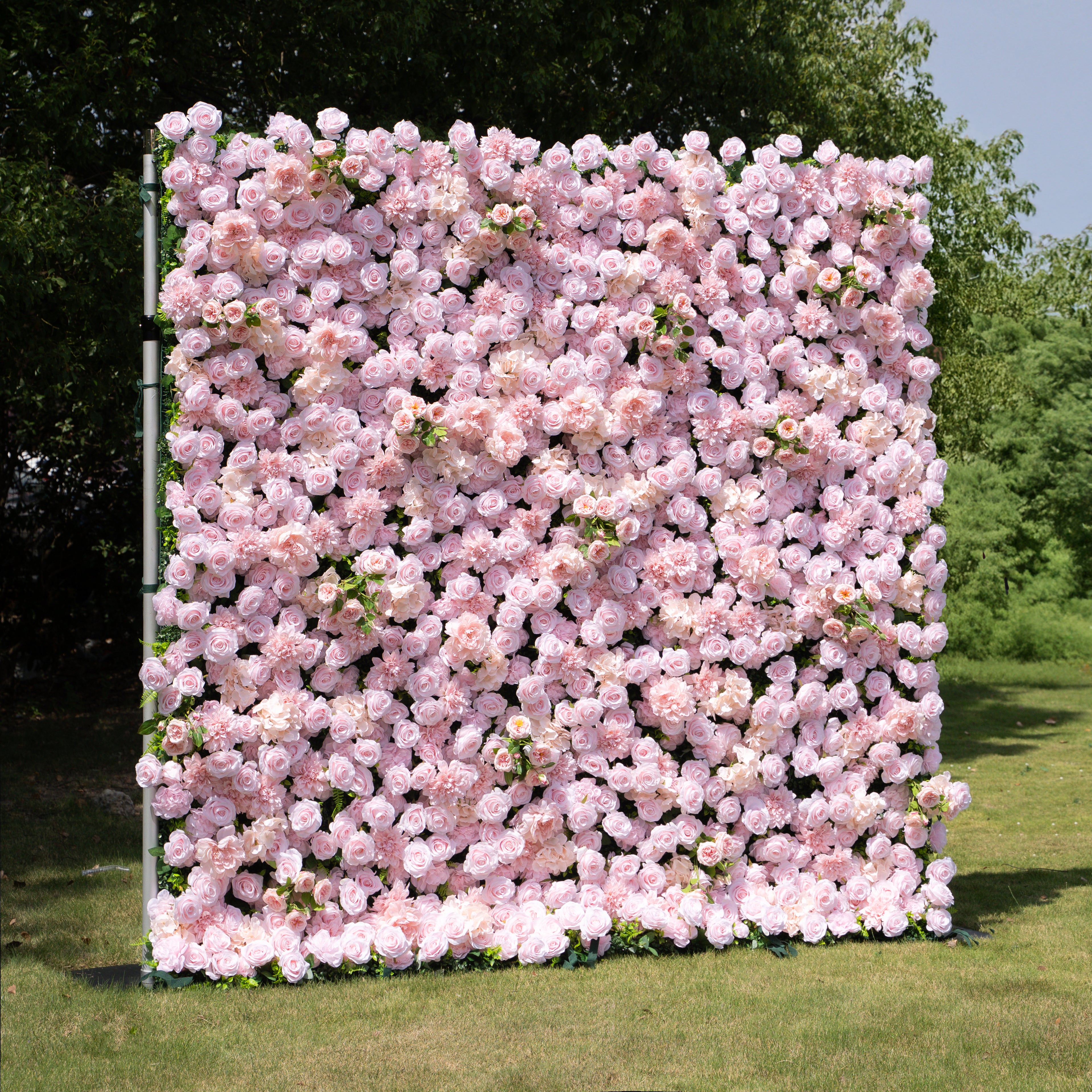 Sweety 5D Fabric Artificial Flower Wall Curtain ldeal for Weddings, Proposals, and Romantic Events