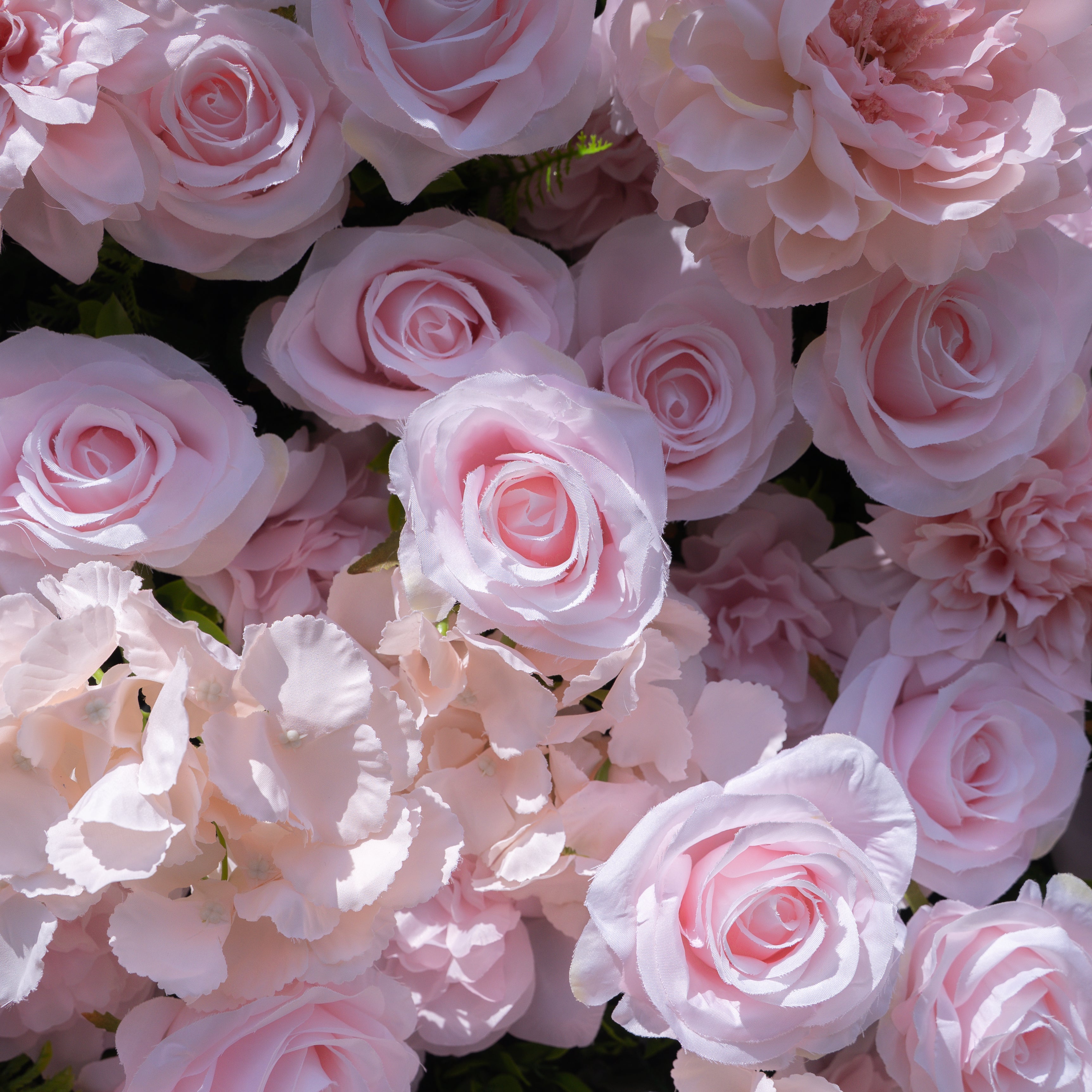 Sweety 5D Fabric Artificial Flower Wall Curtain ldeal for Weddings, Proposals, and Romantic Events