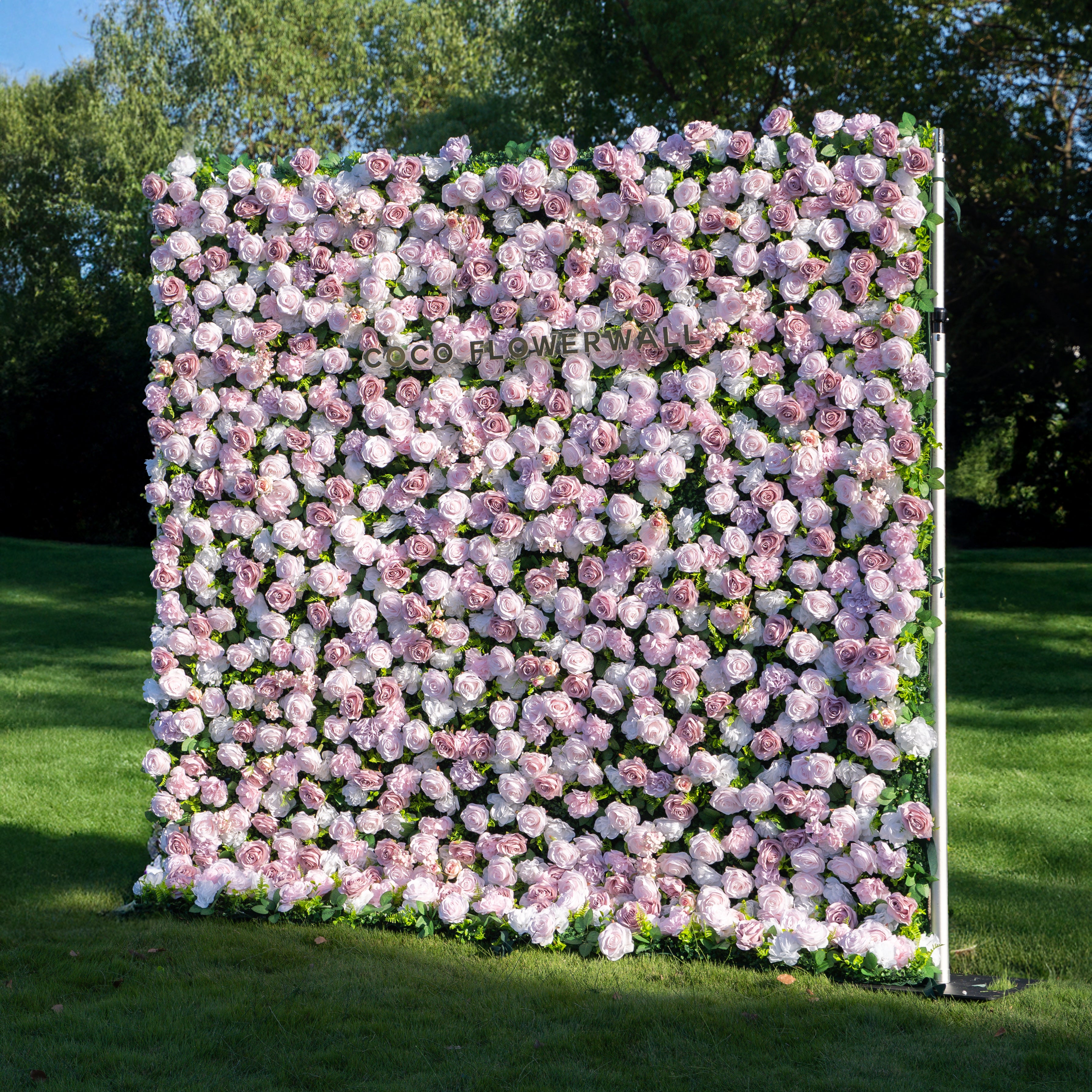 Tuscola 3D Fabric Backdrop Artificial Flower Wall with Zip-Up Design for Wedding and Events