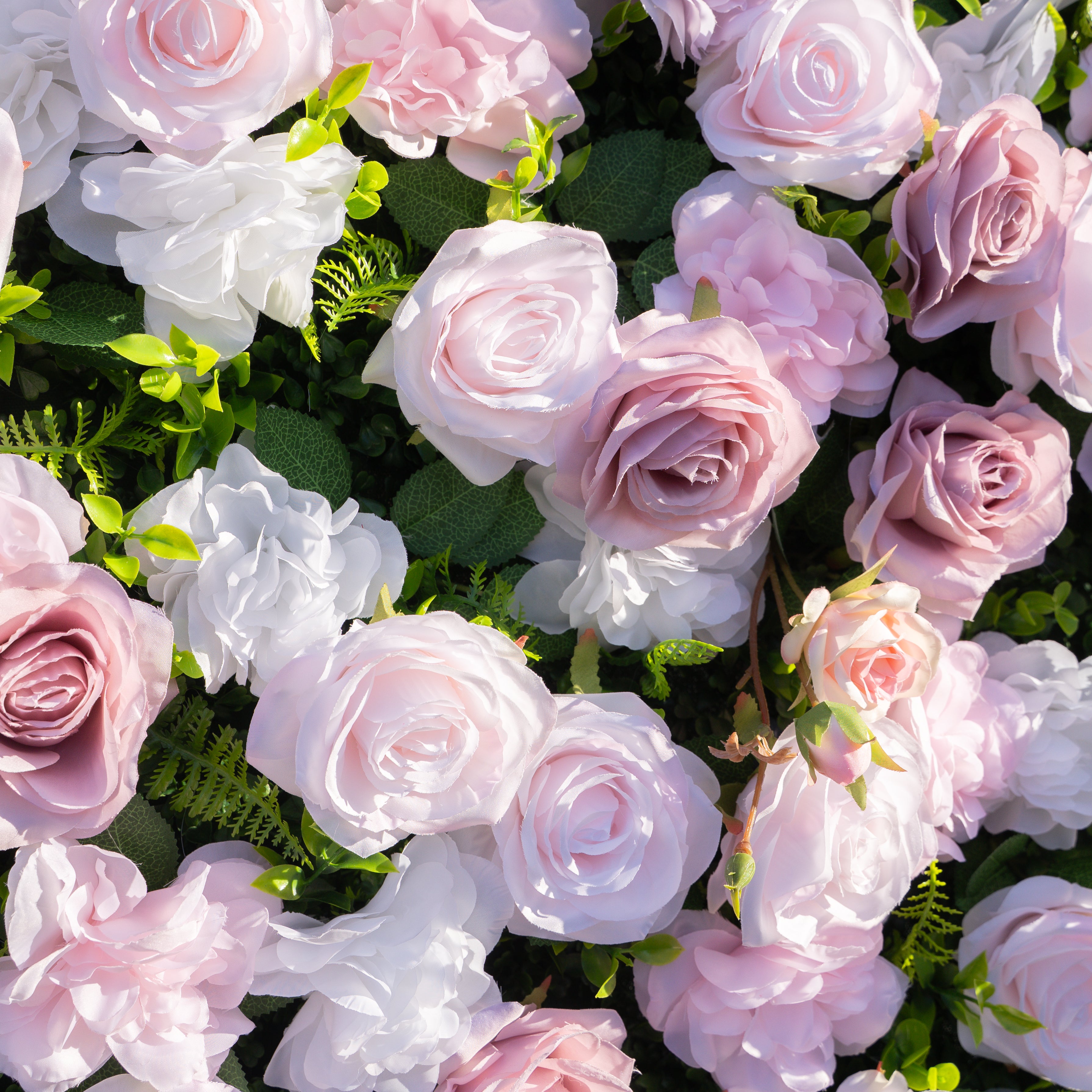 Tuscola 3D Fabric Backdrop Artificial Flower Wall with Zip-Up Design for Wedding and Events