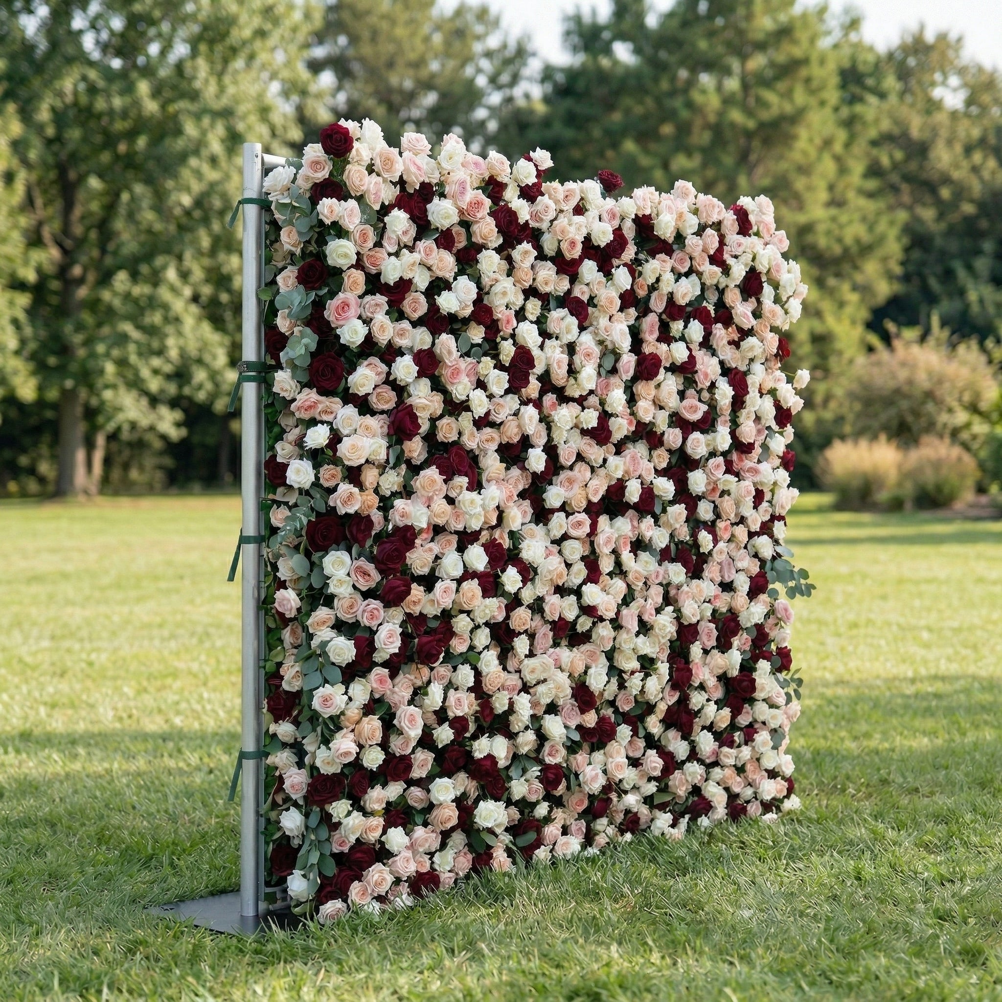 Junen 3D Vintage Mixed Rose Floral Wall Backdrop Perfect for Valentine’s Day Weddings & Events