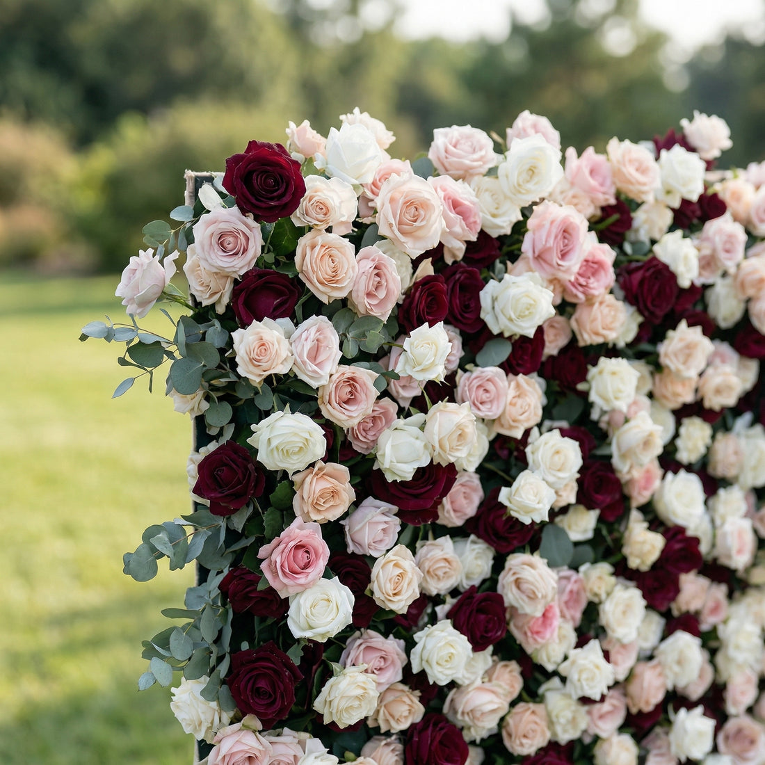 Junen 3D Vintage Mixed Rose Floral Wall Backdrop Perfect for Valentine’s Day Weddings &amp; Events