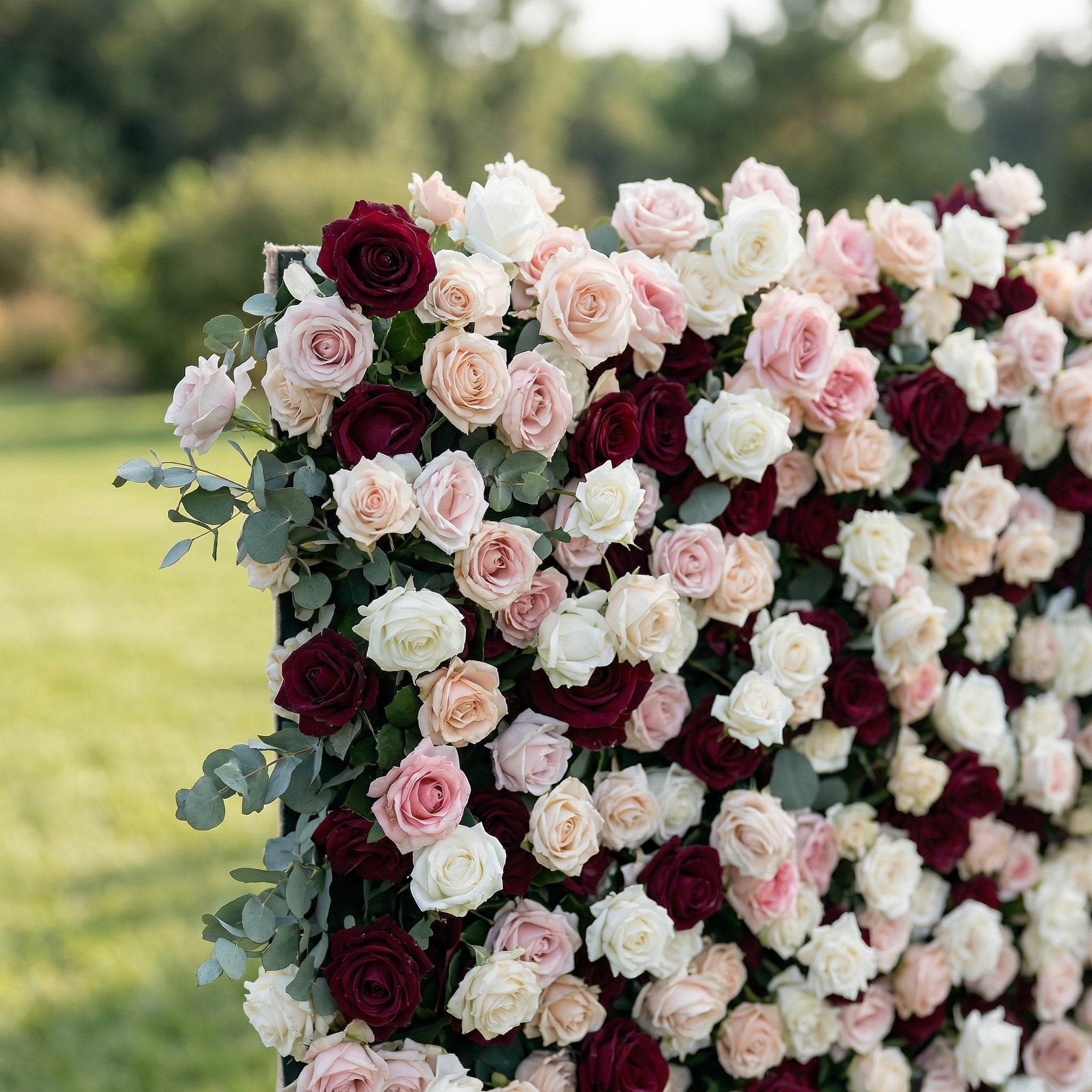 Junen 3D Vintage Mixed Rose Floral Wall Backdrop Perfect for Valentine’s Day Weddings &amp; Events